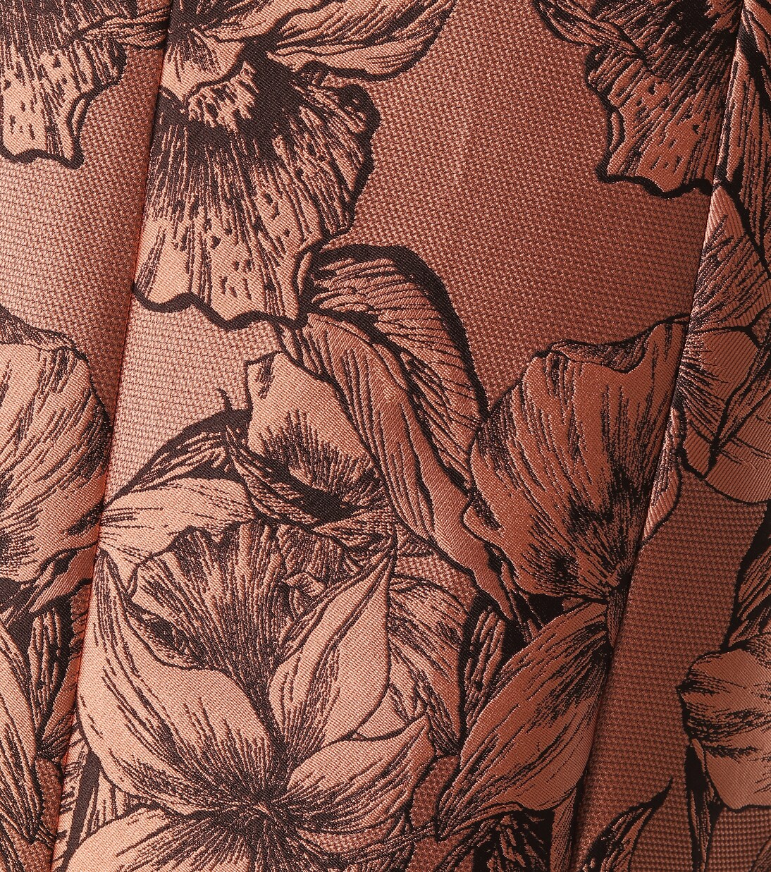 Robe midi Synchronicity à encolure bardot en brocart | Johanna Ortiz