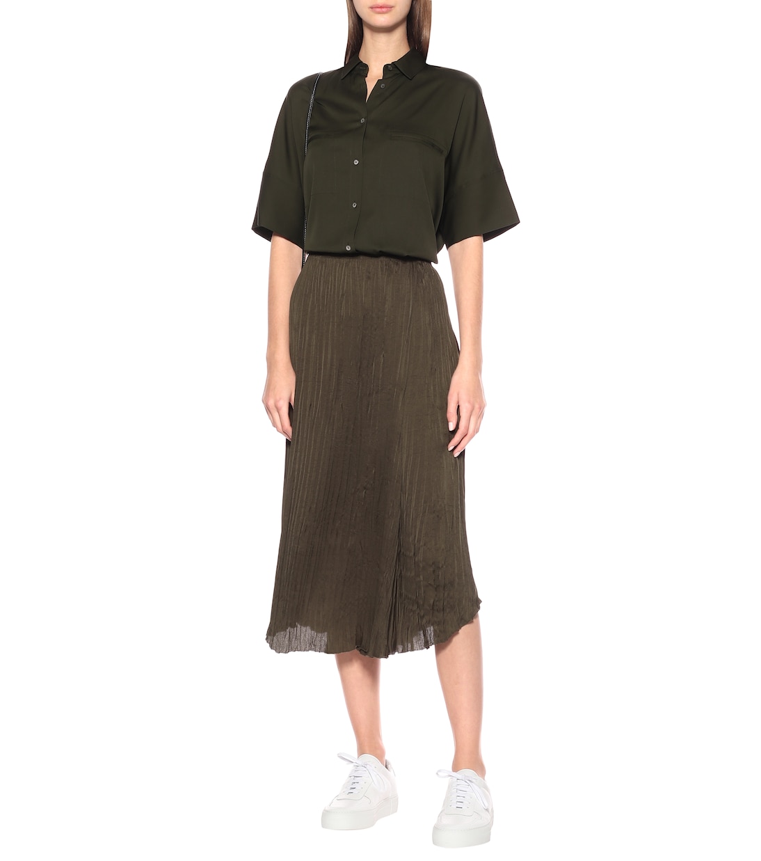 Midirock aus Crêpe | Vince