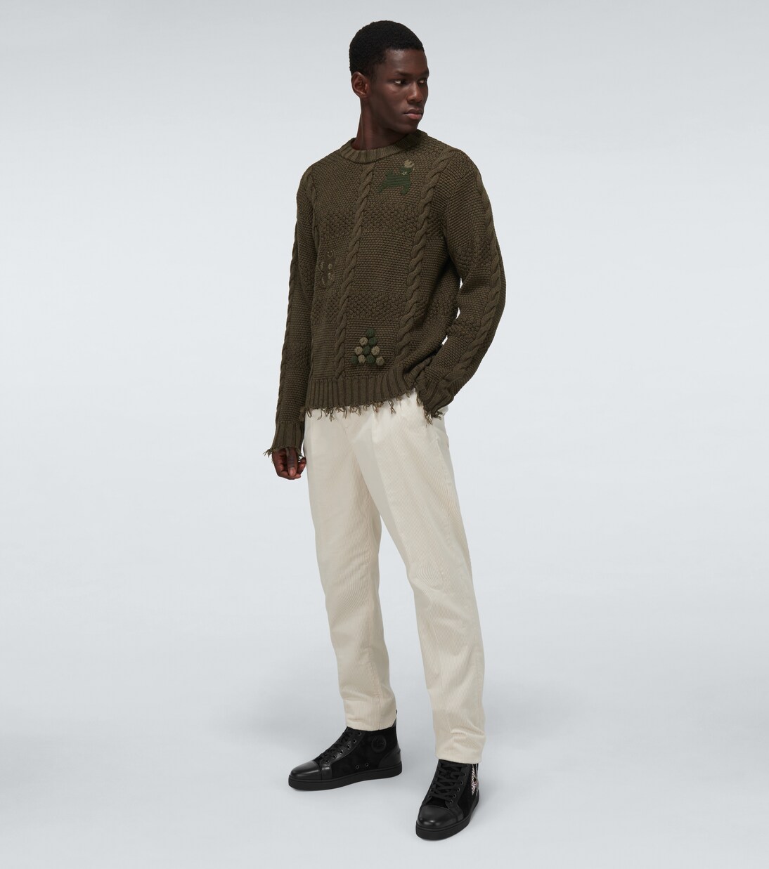 Baskets montantes Lou Oui Flat | Christian Louboutin