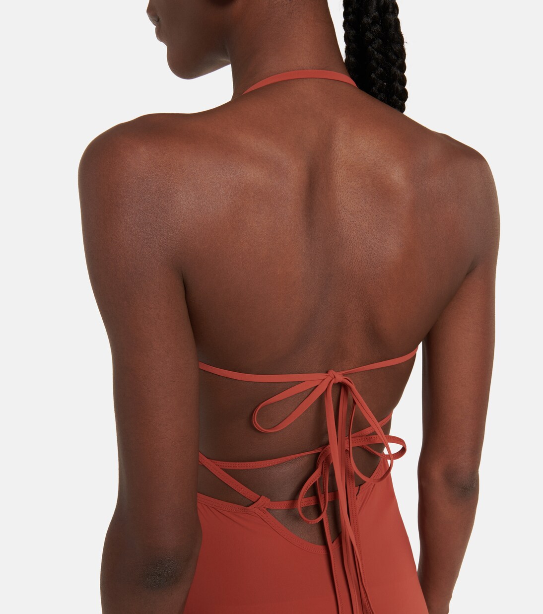 Maxikleid mit Cut-outs aus Jersey | Christopher Esber