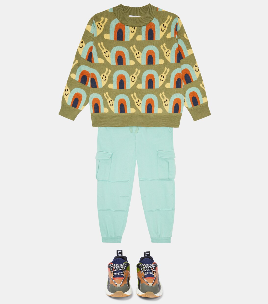 Jacquard cotton sweater | Stella McCartney Kids