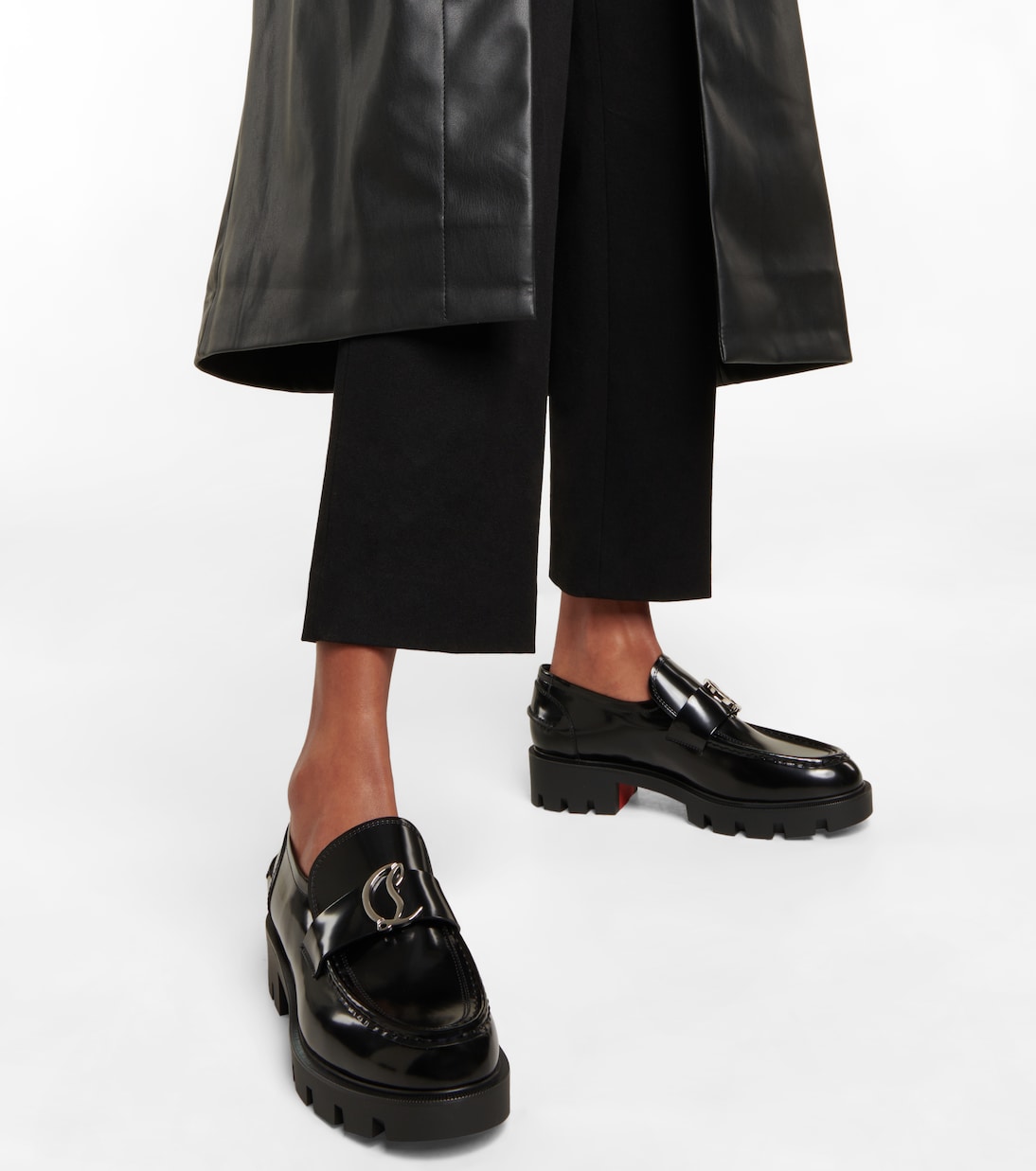 CL Moc Lug leather loafers | Christian Louboutin