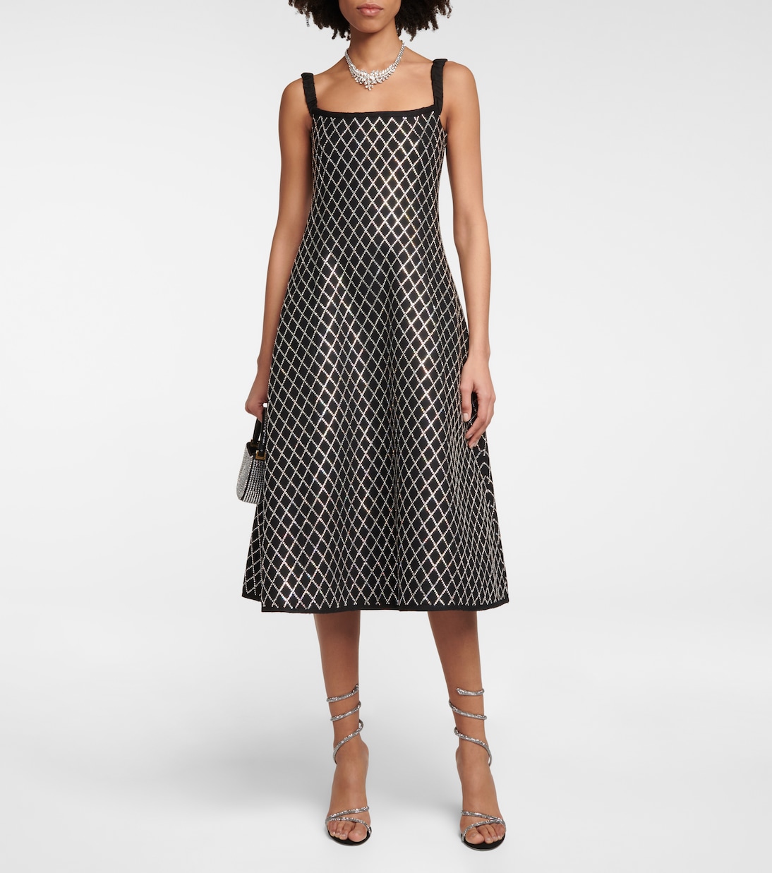 Cleo crystal-embellished velvet sandals | Rene Caovilla