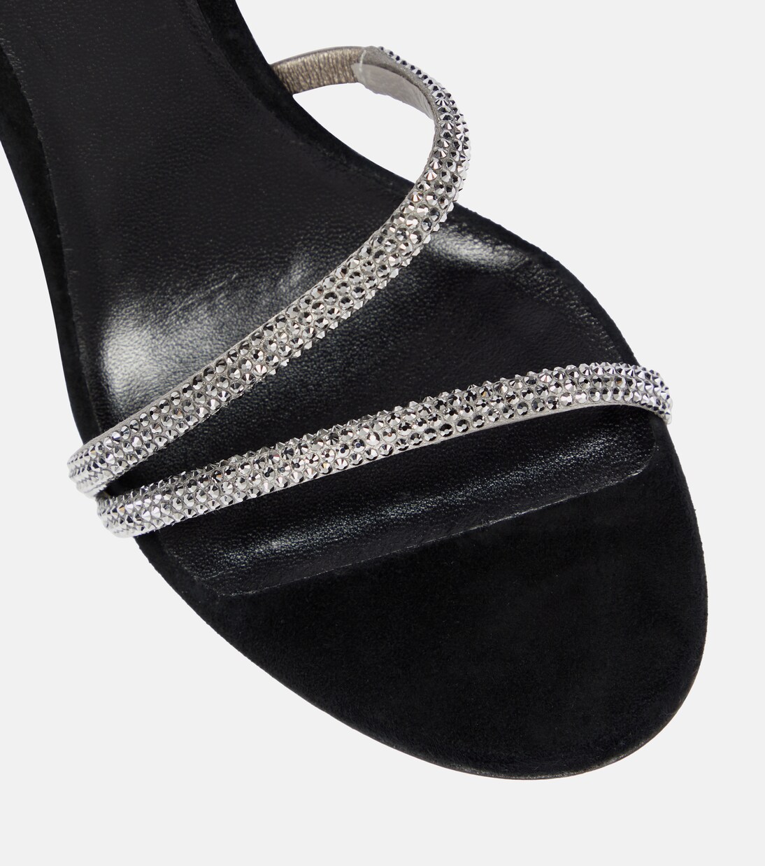 Cleo crystal-embellished velvet sandals | Rene Caovilla