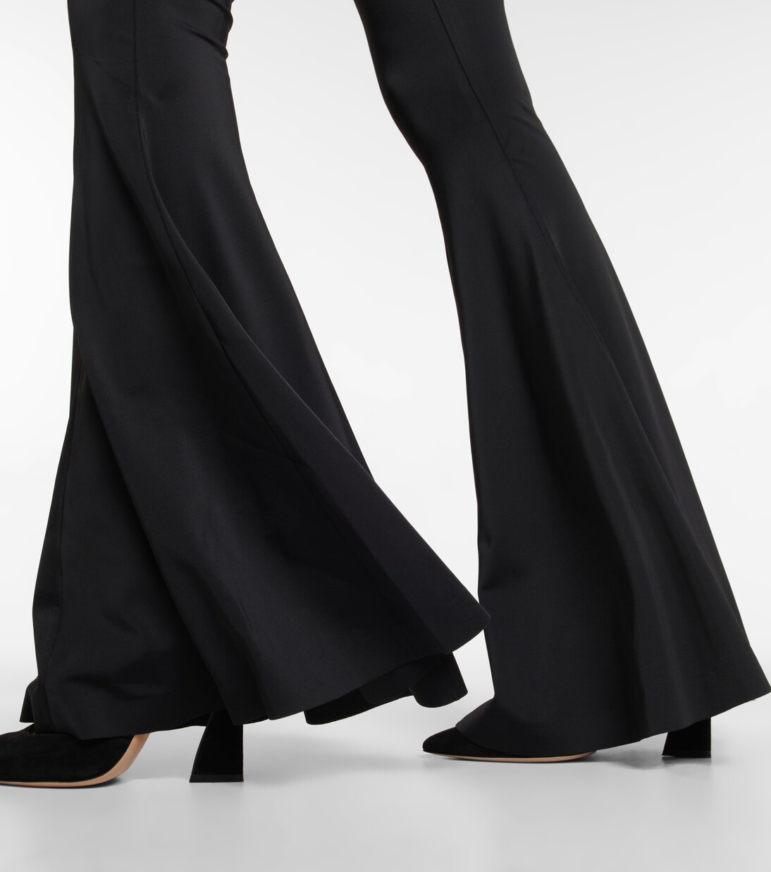 Snake paneled mesh fishtail jumpsuit | Norma Kamali