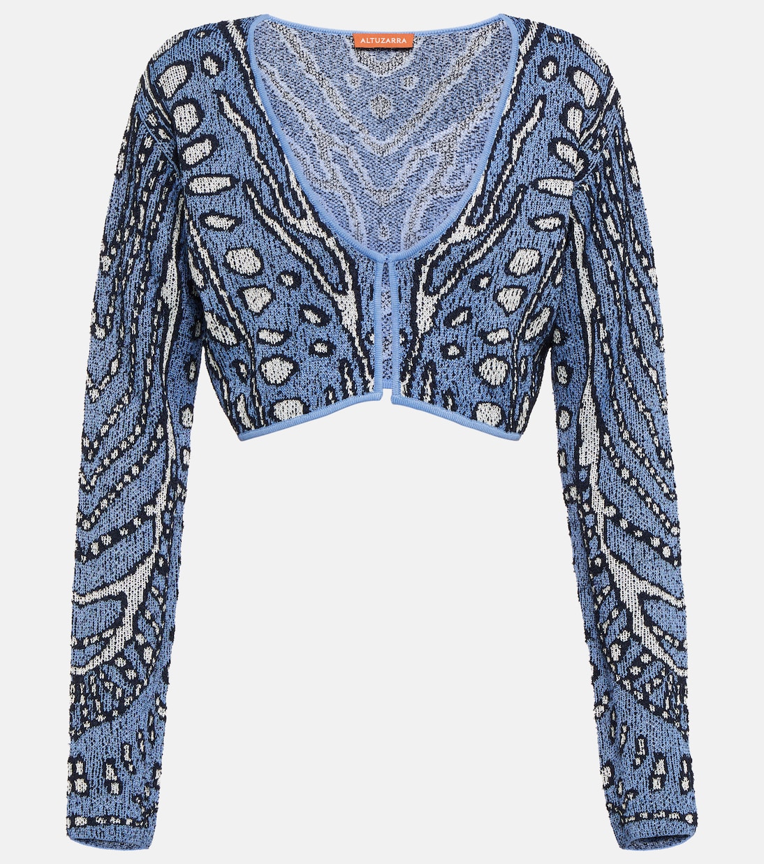 Cropped-Cardigan Damisi aus Jacquard-Strick | Altuzarra