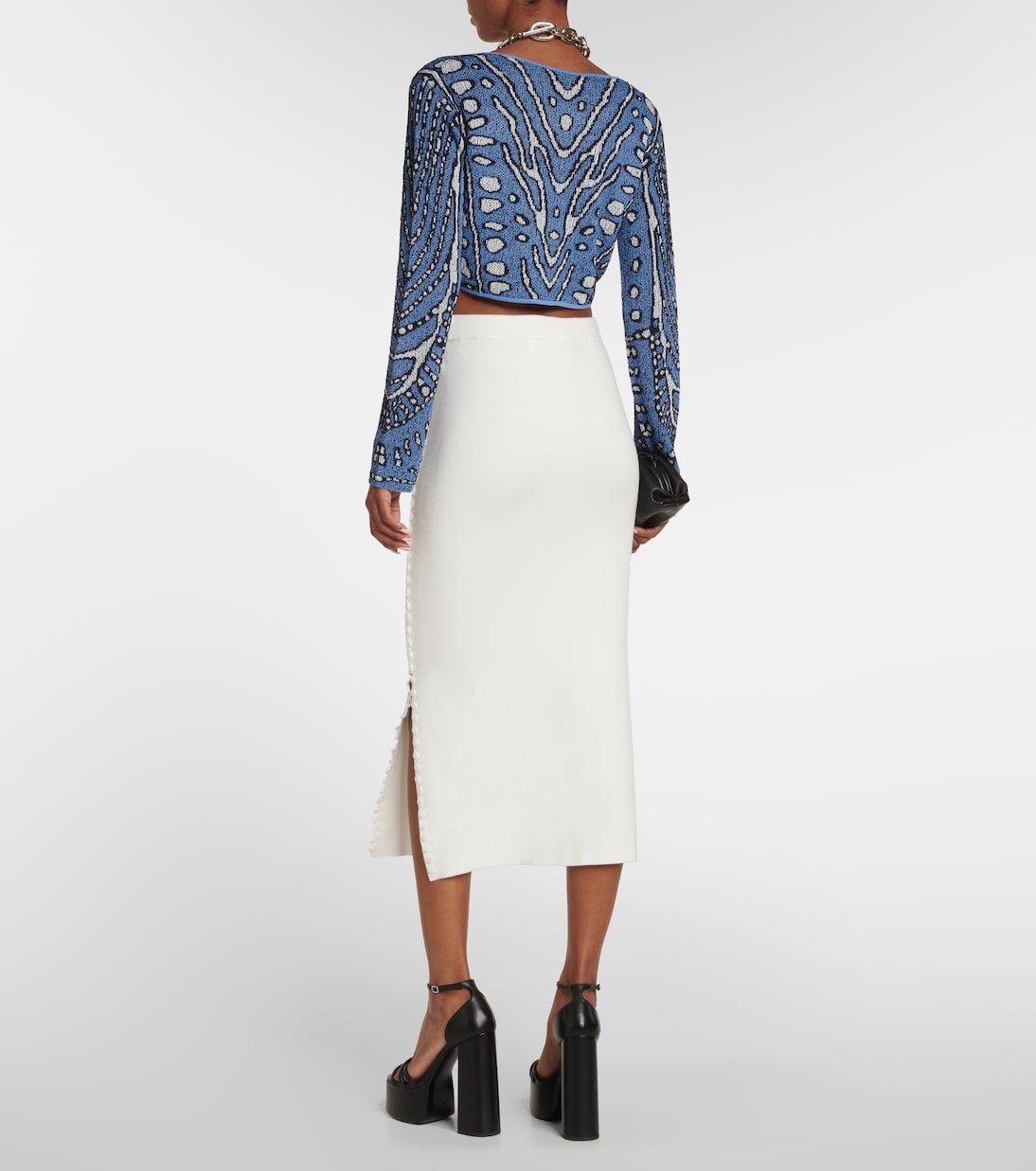 Cropped-Cardigan Damisi aus Jacquard-Strick | Altuzarra
