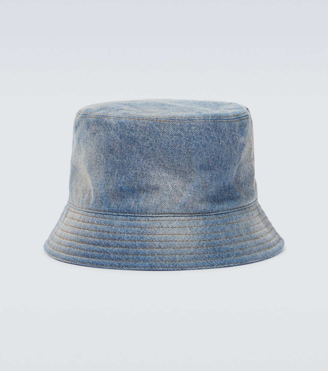 Logo denim bucket hat | Prada