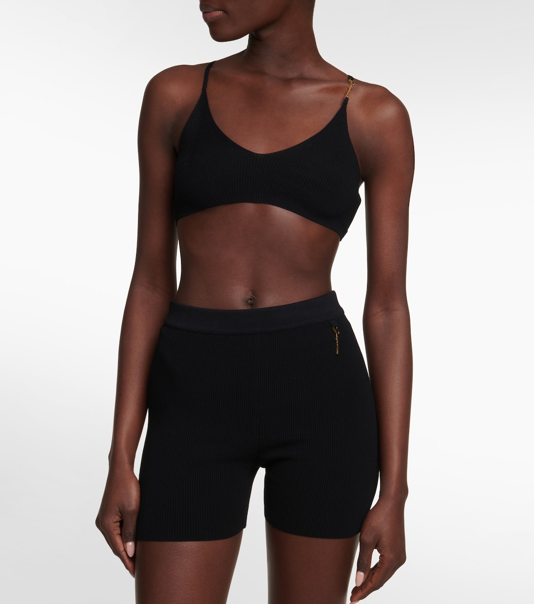 Le Bandeau Pralu ribbed-knit crop top | Jacquemus