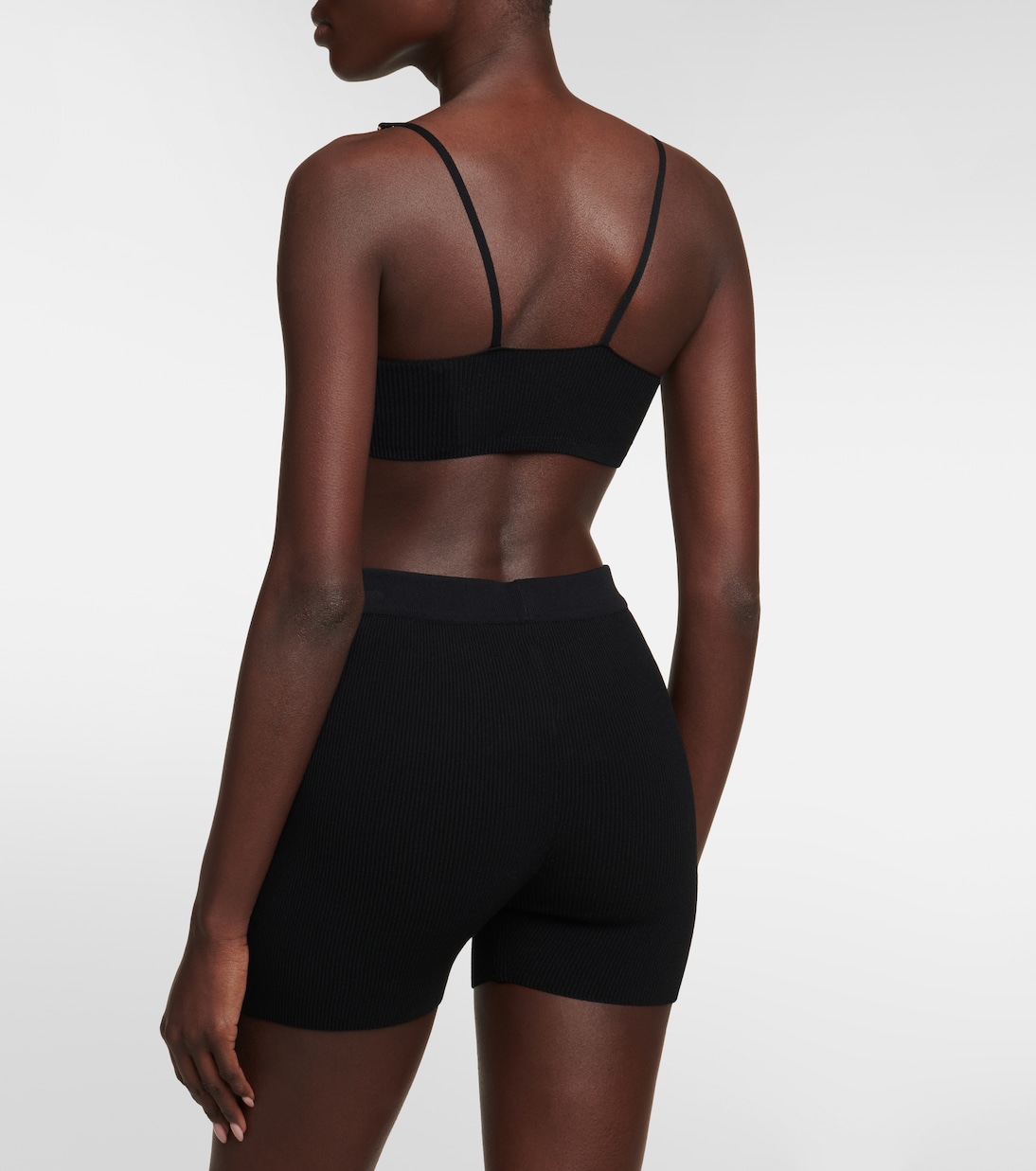 Le Bandeau Pralu ribbed-knit crop top | Jacquemus