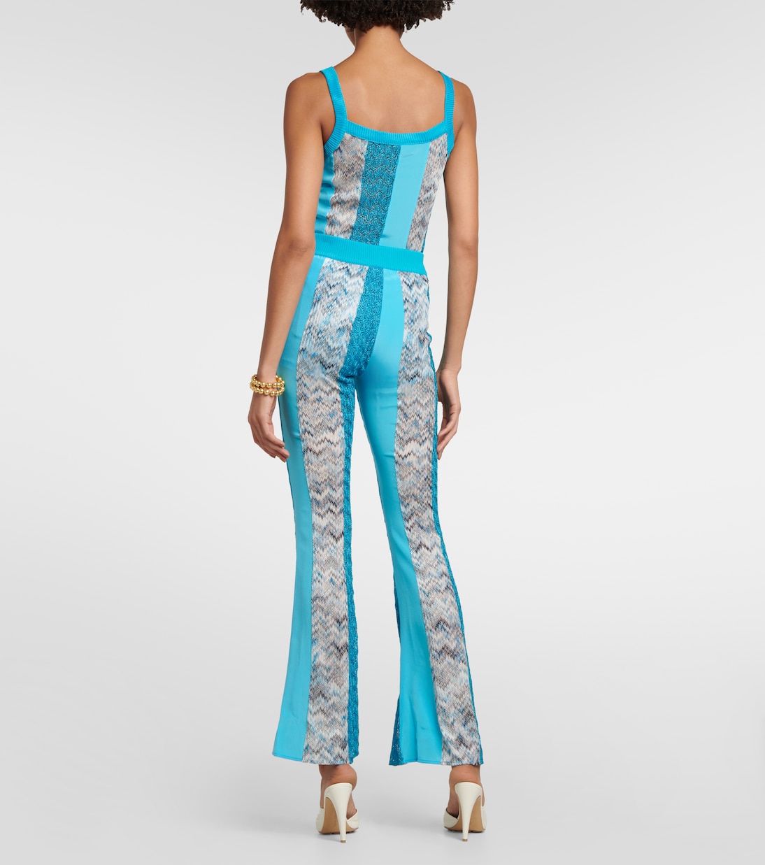 Pantaloni patchwork in maglia a zig-zag | Missoni