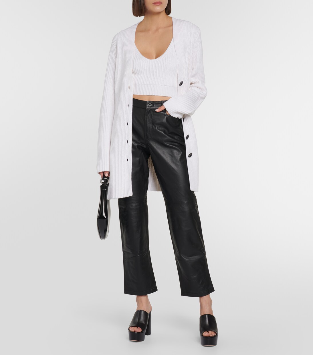 Top White Label en coton et cachemire | Proenza Schouler
