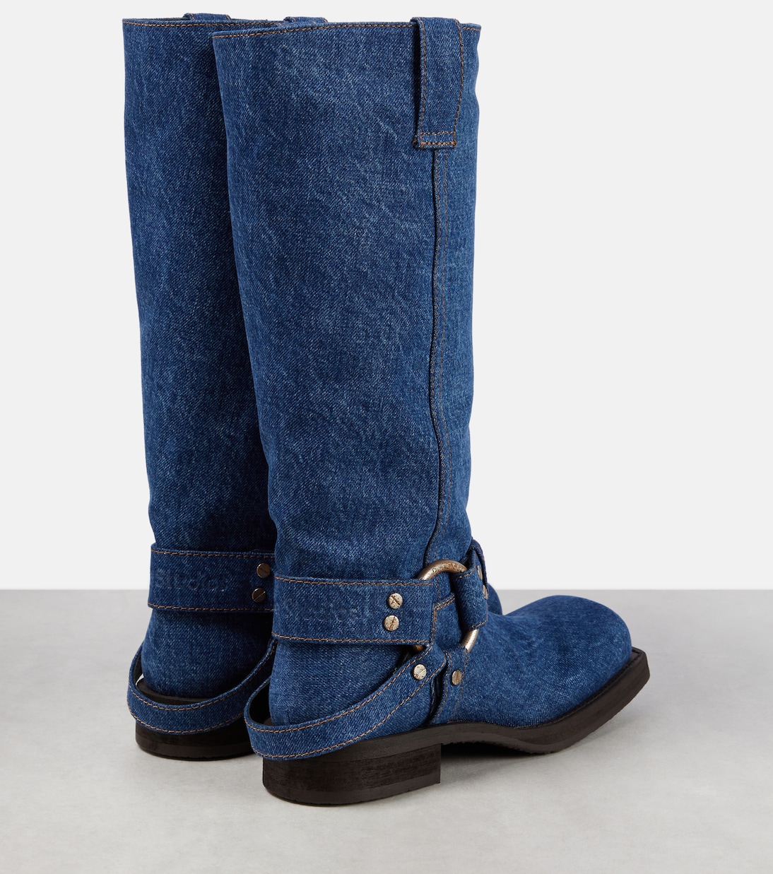 Balius denim knee-high boots | Acne Studios