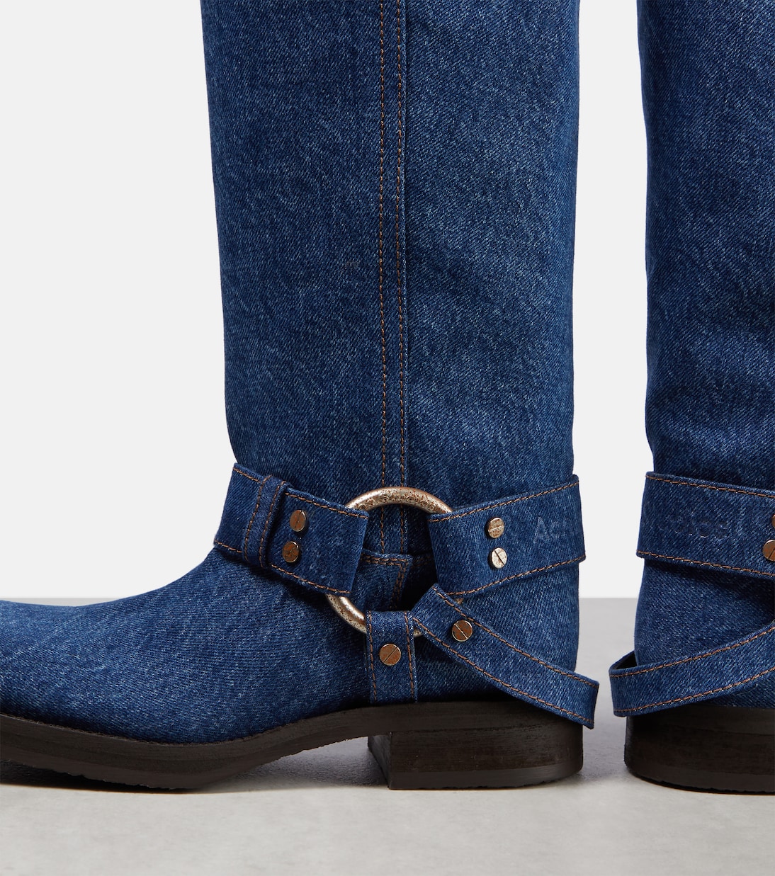 Balius denim knee-high boots | Acne Studios