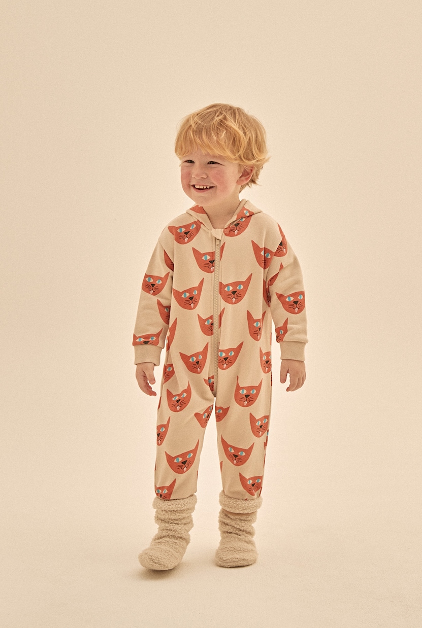 Baby printed cotton onesie | Jellymallow