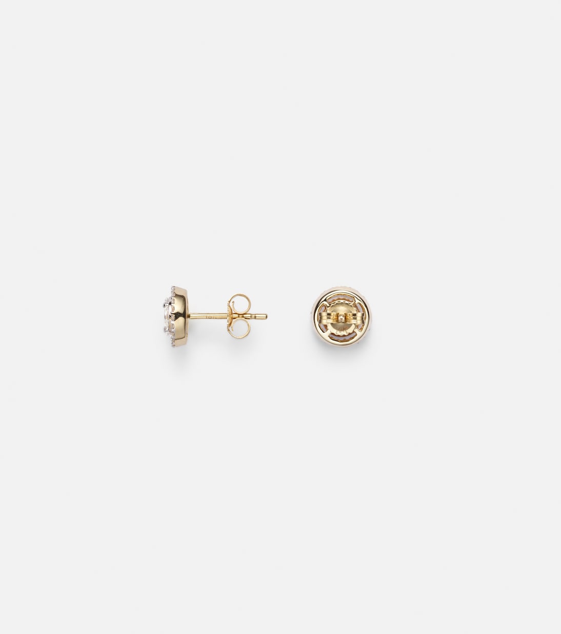 Ohrringe aus 10kt Gelbgold mit Diamanten | Stone and Strand