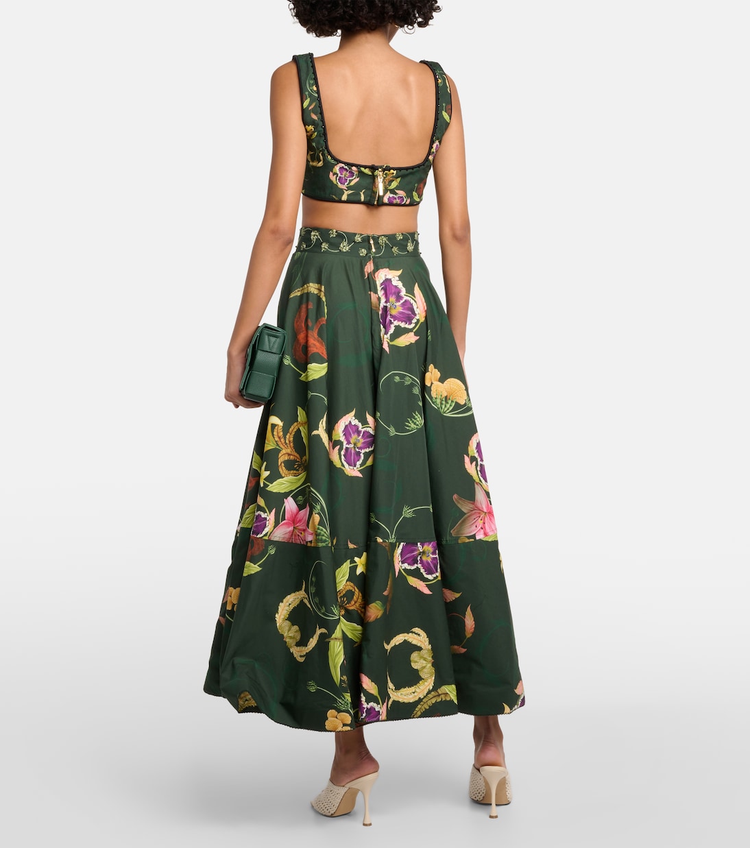 Besticktes Cropped-Top Amanda Marina | Agua by Agua Bendita