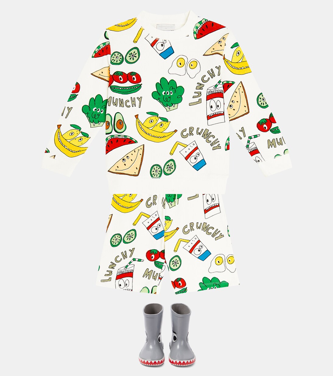 Printed cotton fleece tracksuit | Stella McCartney Kids