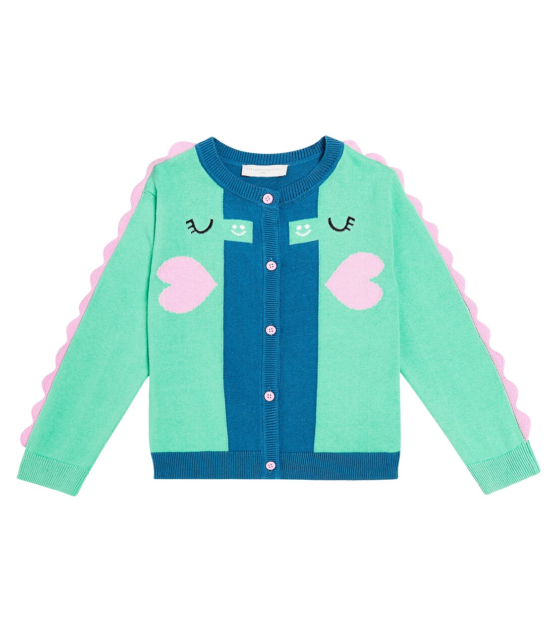Colorblocked cotton cardigan | Stella McCartney Kids