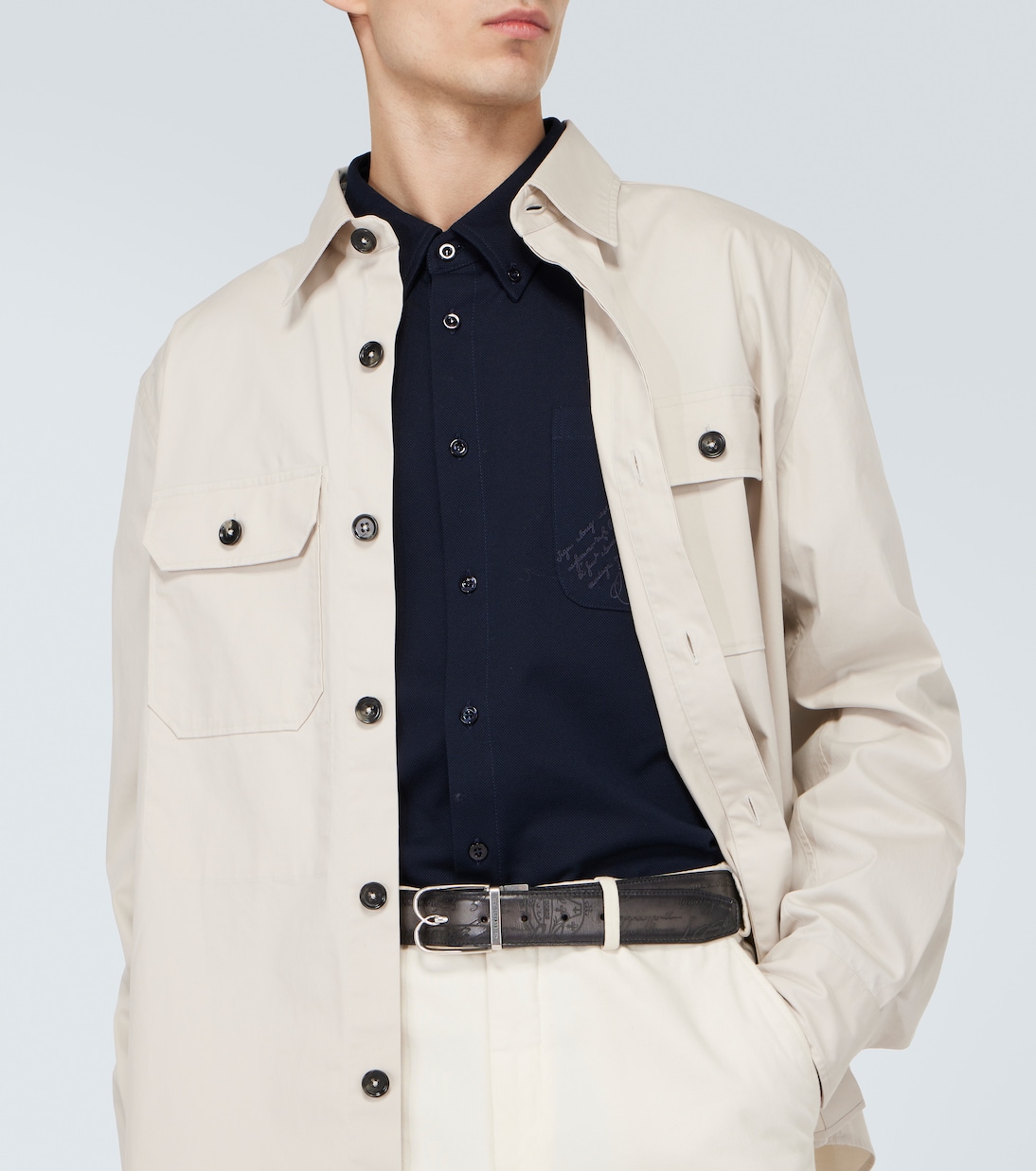 Wendbarer Gürtel B Volute Scritto aus Leder | Berluti