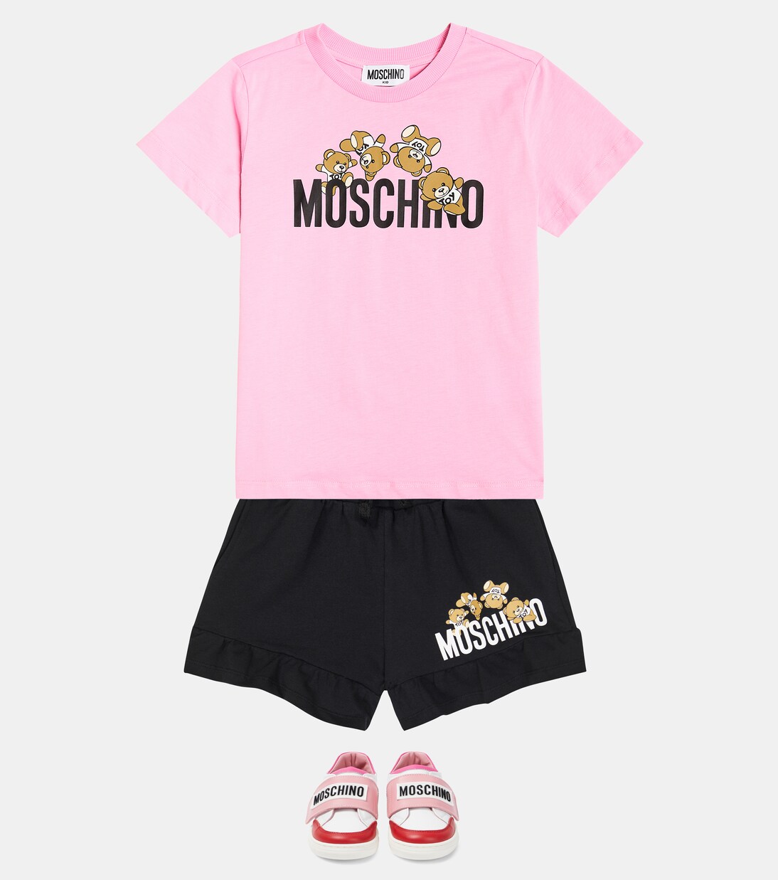 Teddy Bear cotton-blend jersey shorts | Moschino Kids