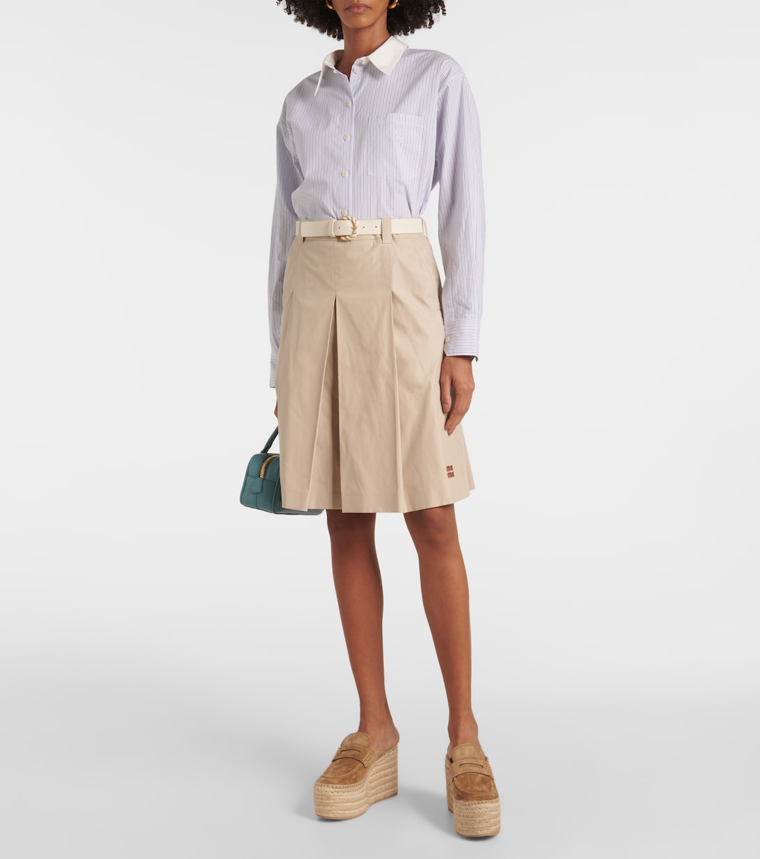 Espadrille-Wedges aus Veloursleder | Gianvito Rossi