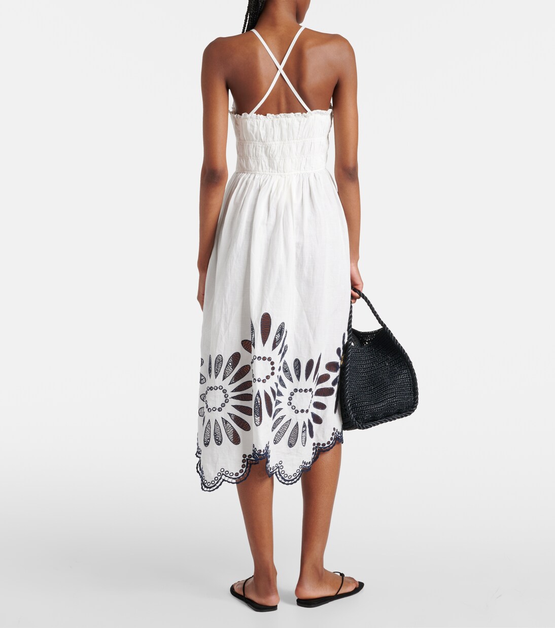 Robe midi Beatrice en lin et coton | Ulla Johnson