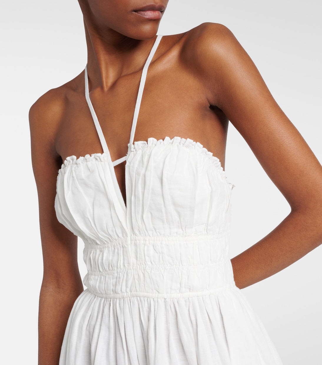 Robe midi Beatrice en lin et coton | Ulla Johnson