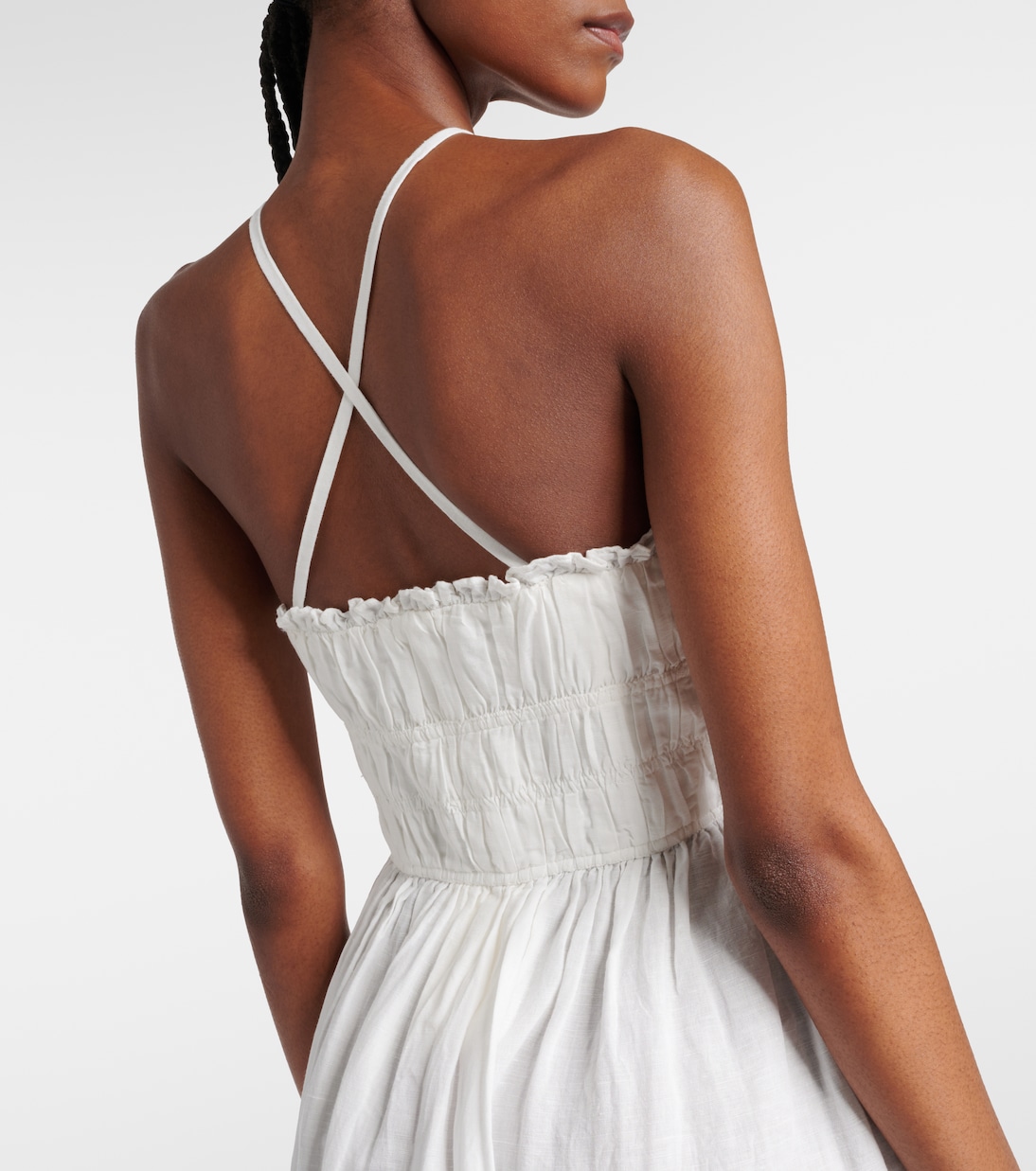 Robe midi Beatrice en lin et coton | Ulla Johnson