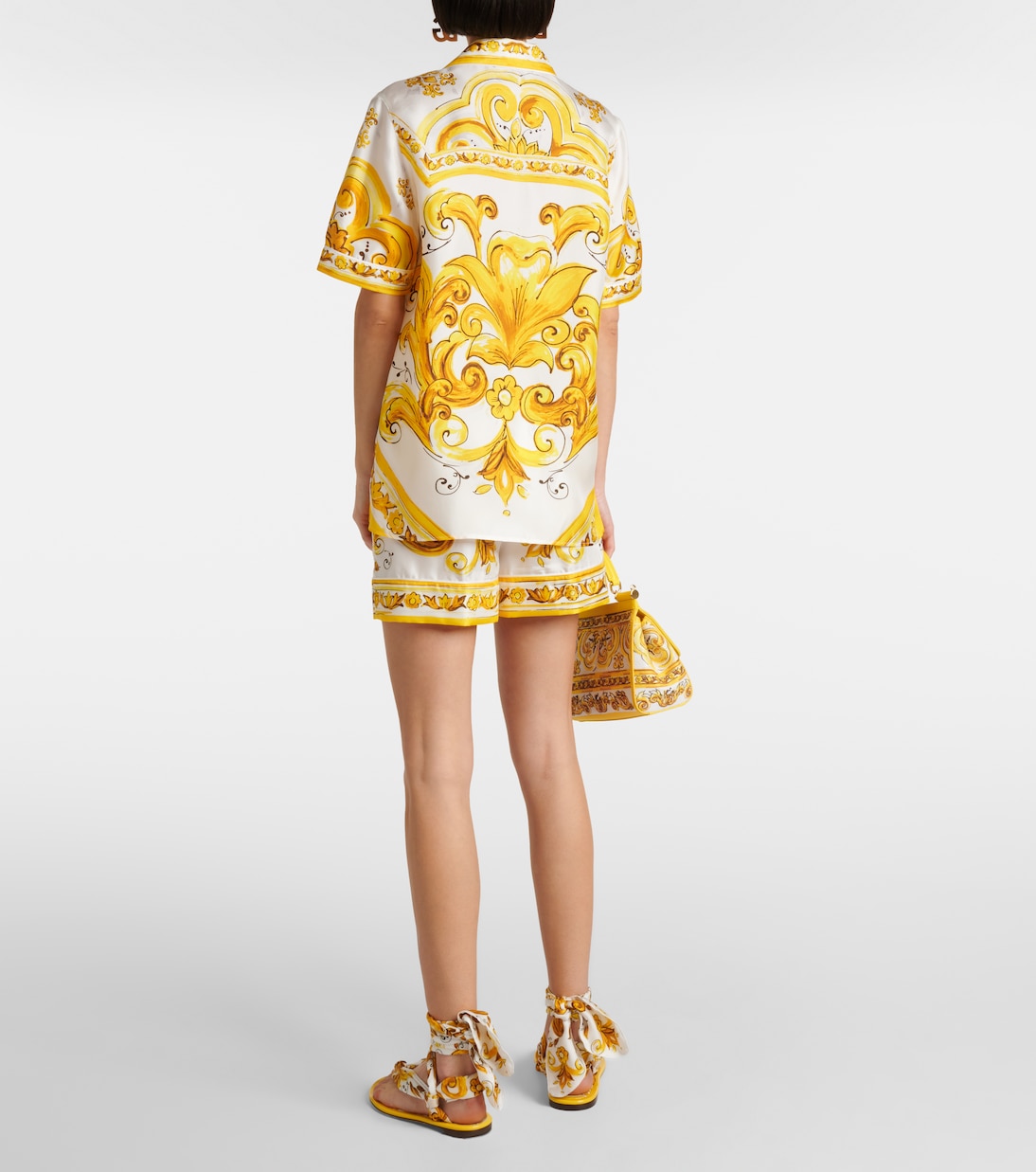 Hemd Majolica aus Seiden-Twill | Dolce&Gabbana