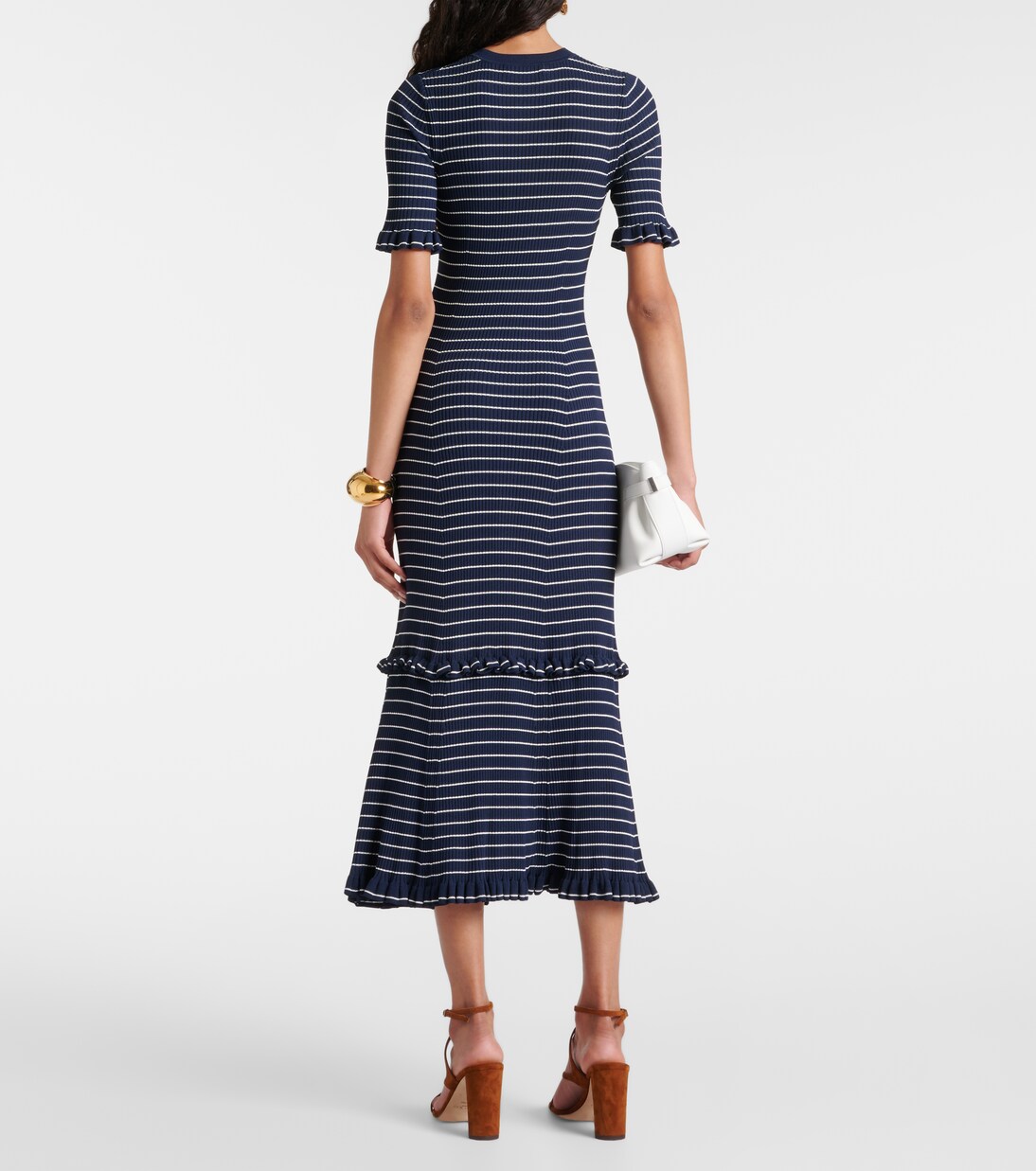 Robe longue Delpini rayée | Altuzarra