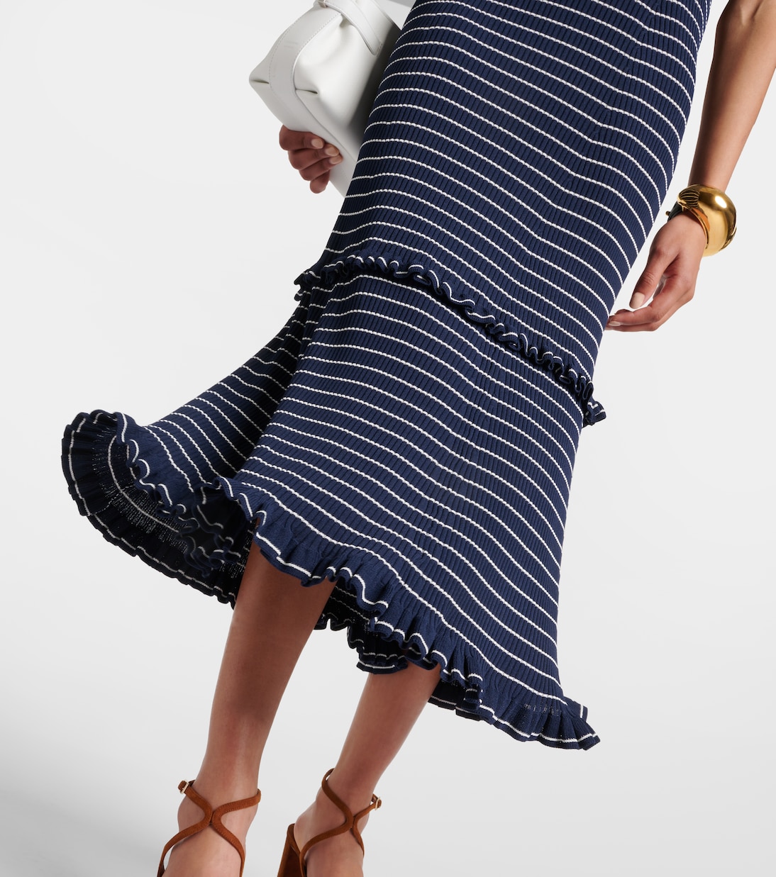 Robe longue Delpini rayée | Altuzarra