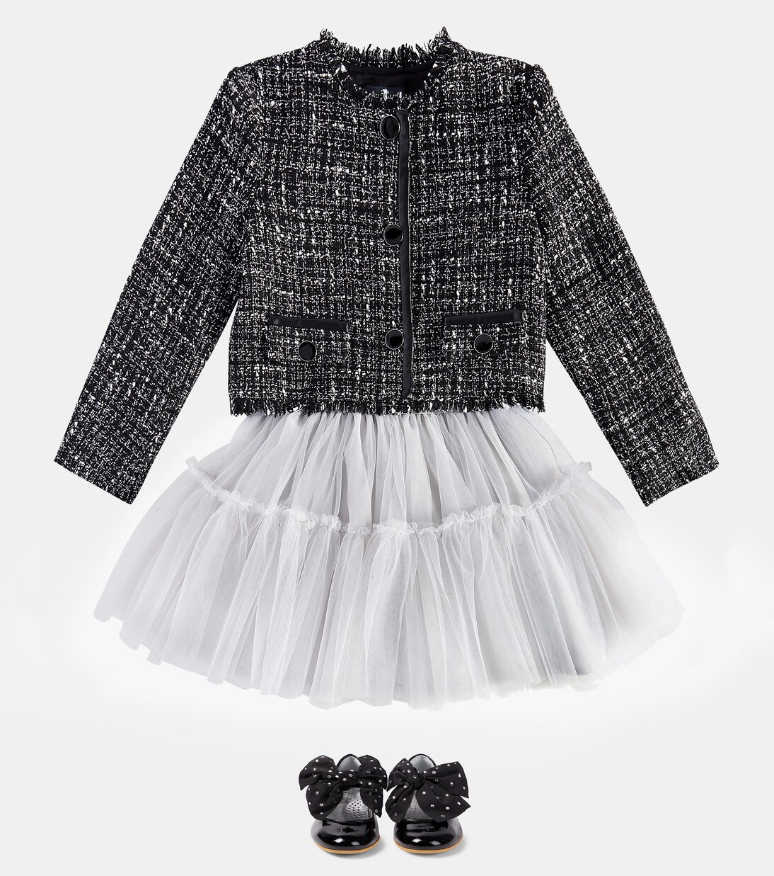 Bouclé jacket | Monnalisa