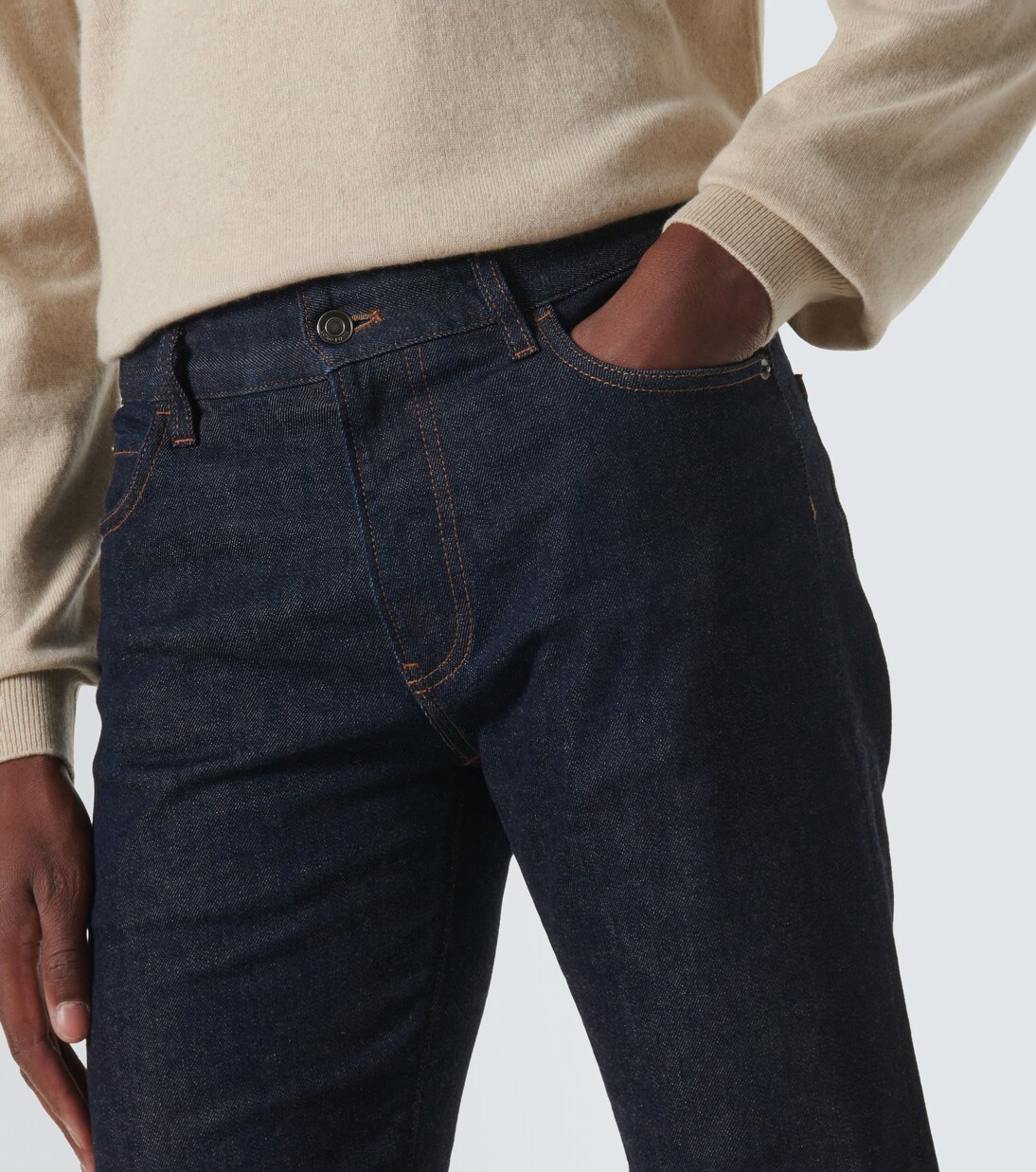 Quarona mid-rise slim jeans | Loro Piana