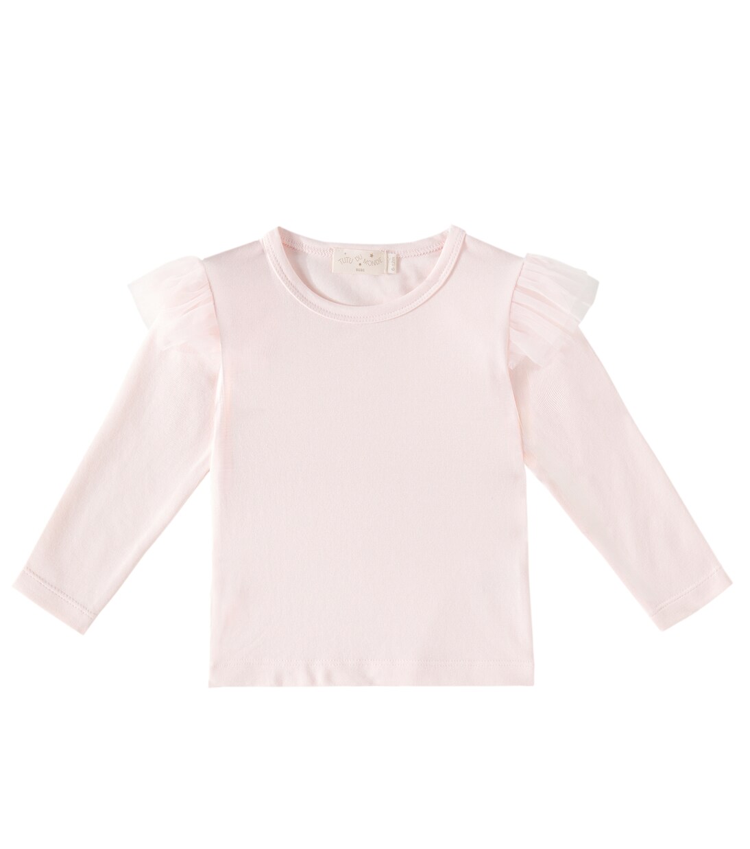 Baby Natalia tulle-trimmed cotton jersey top | Tutu Du Monde