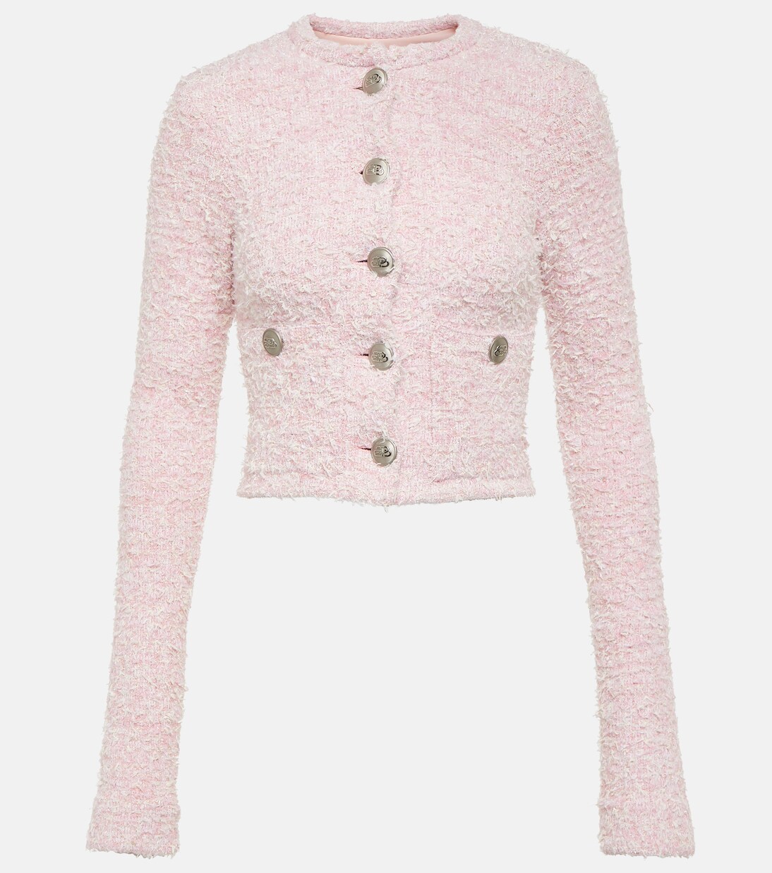 Cropped cotton-blend cardigan | Balenciaga