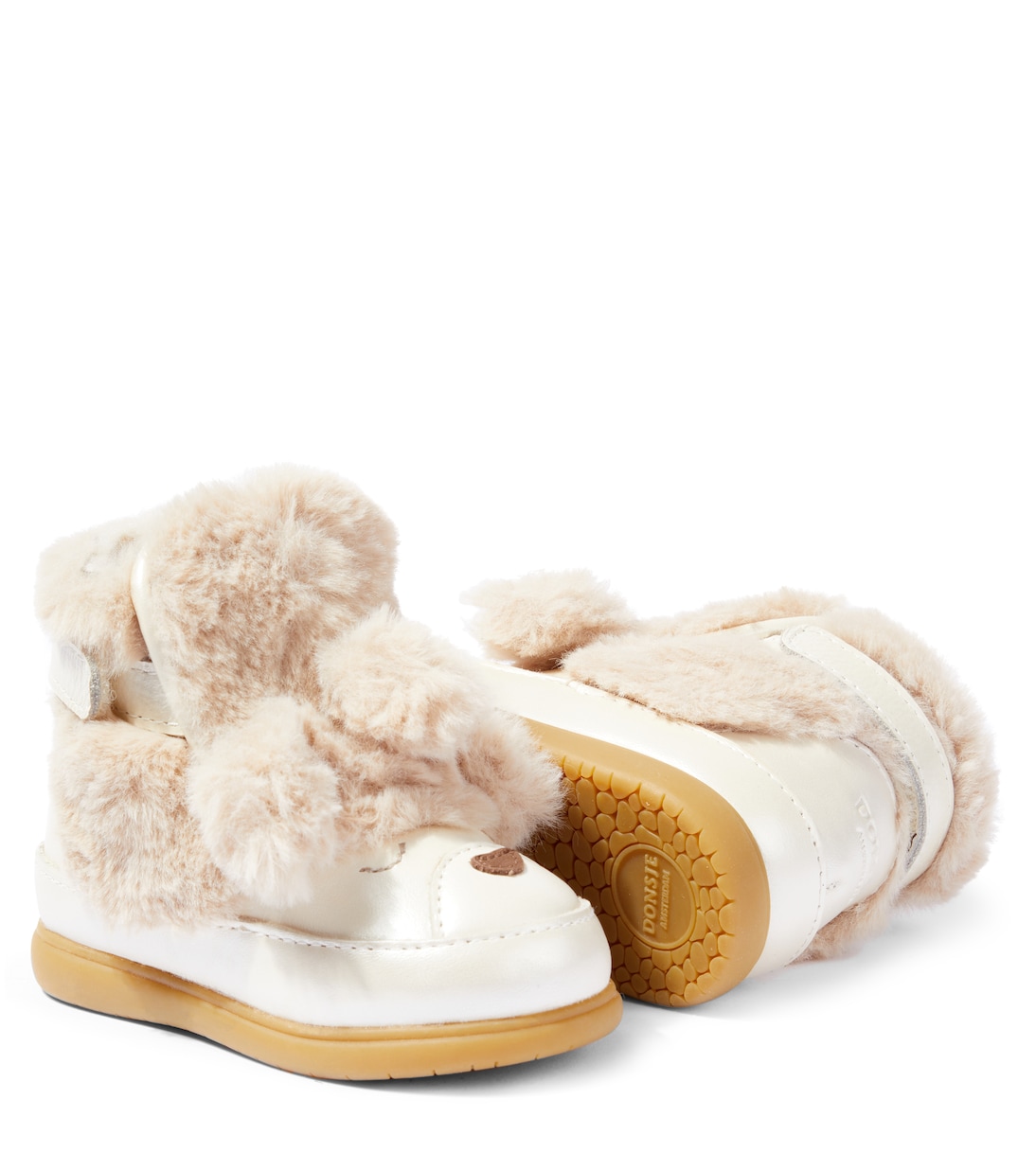 Bebé - botines Dubu de piel con pelo sintético | Donsje