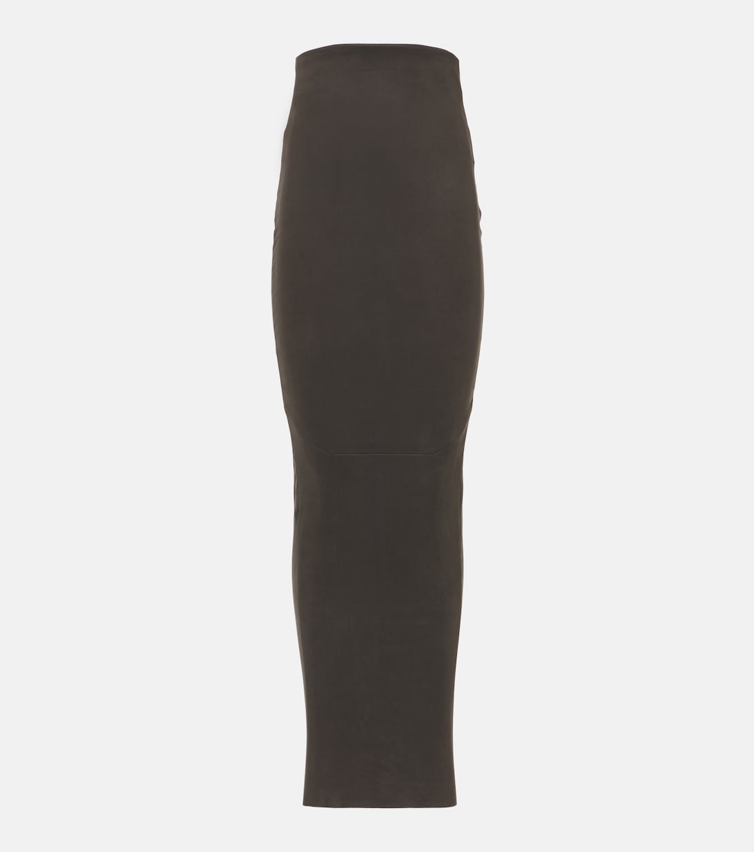 Dirt Pillar leather maxi skirt | Rick Owens