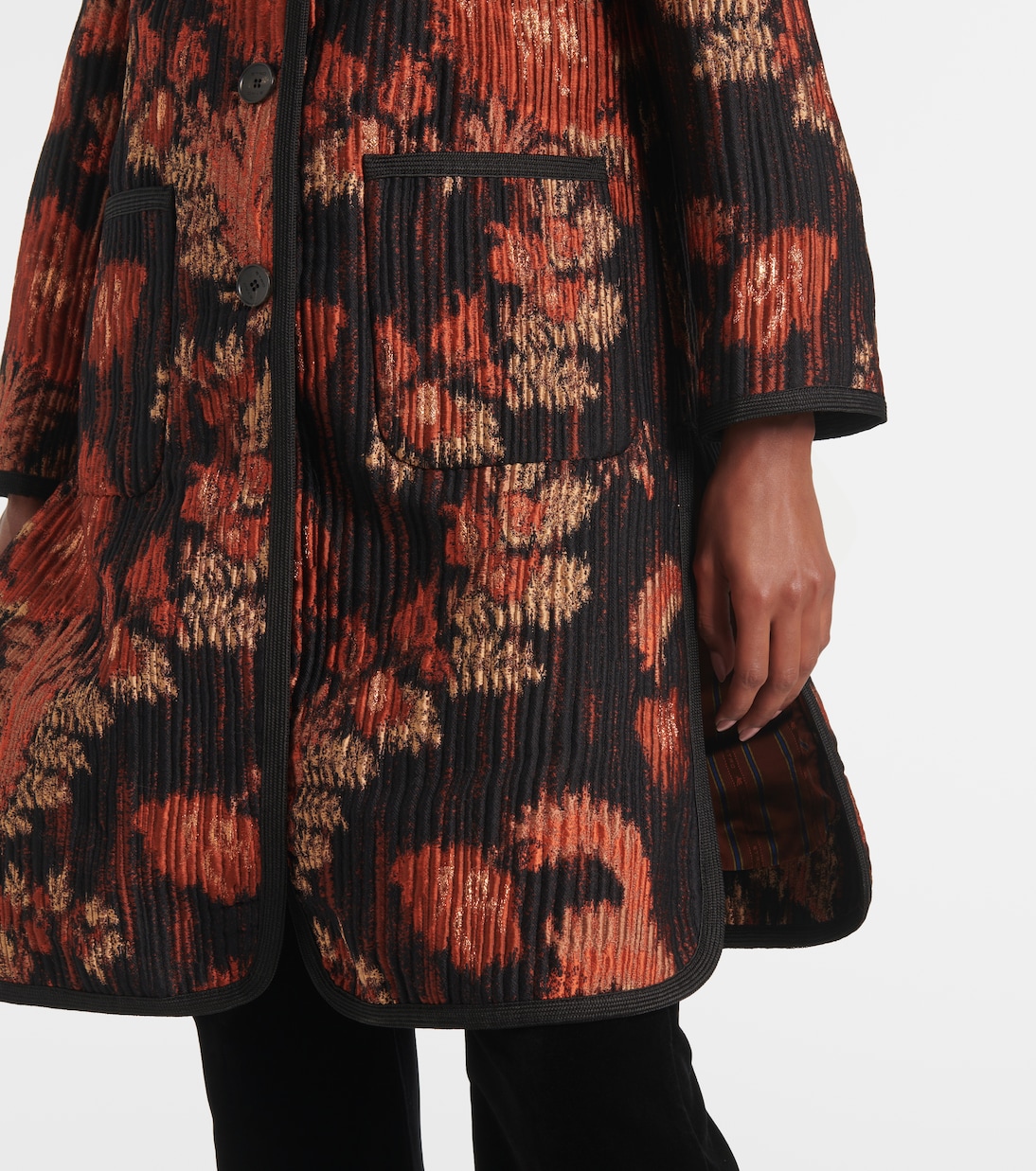 Abrigo en jacquard floral | Etro