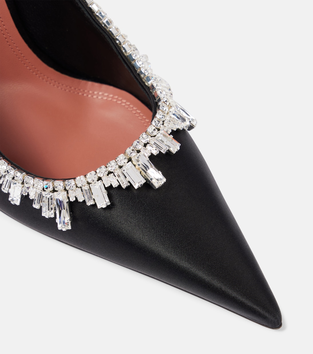 Verzierte Pumps Begumissima 105 aus Satin | Amina Muaddi