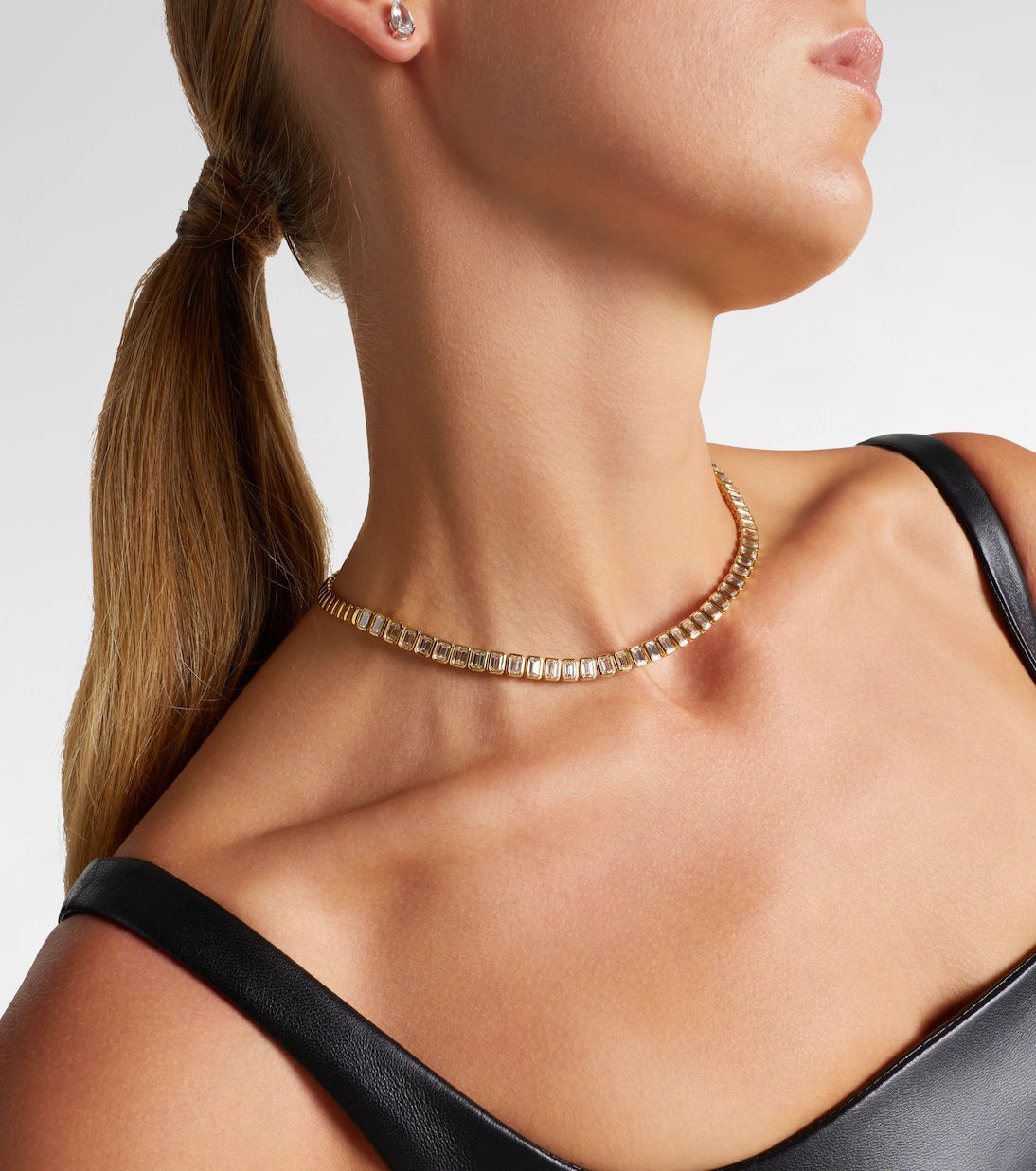 Choker Large in oro 18kt con diamanti | Anita Ko