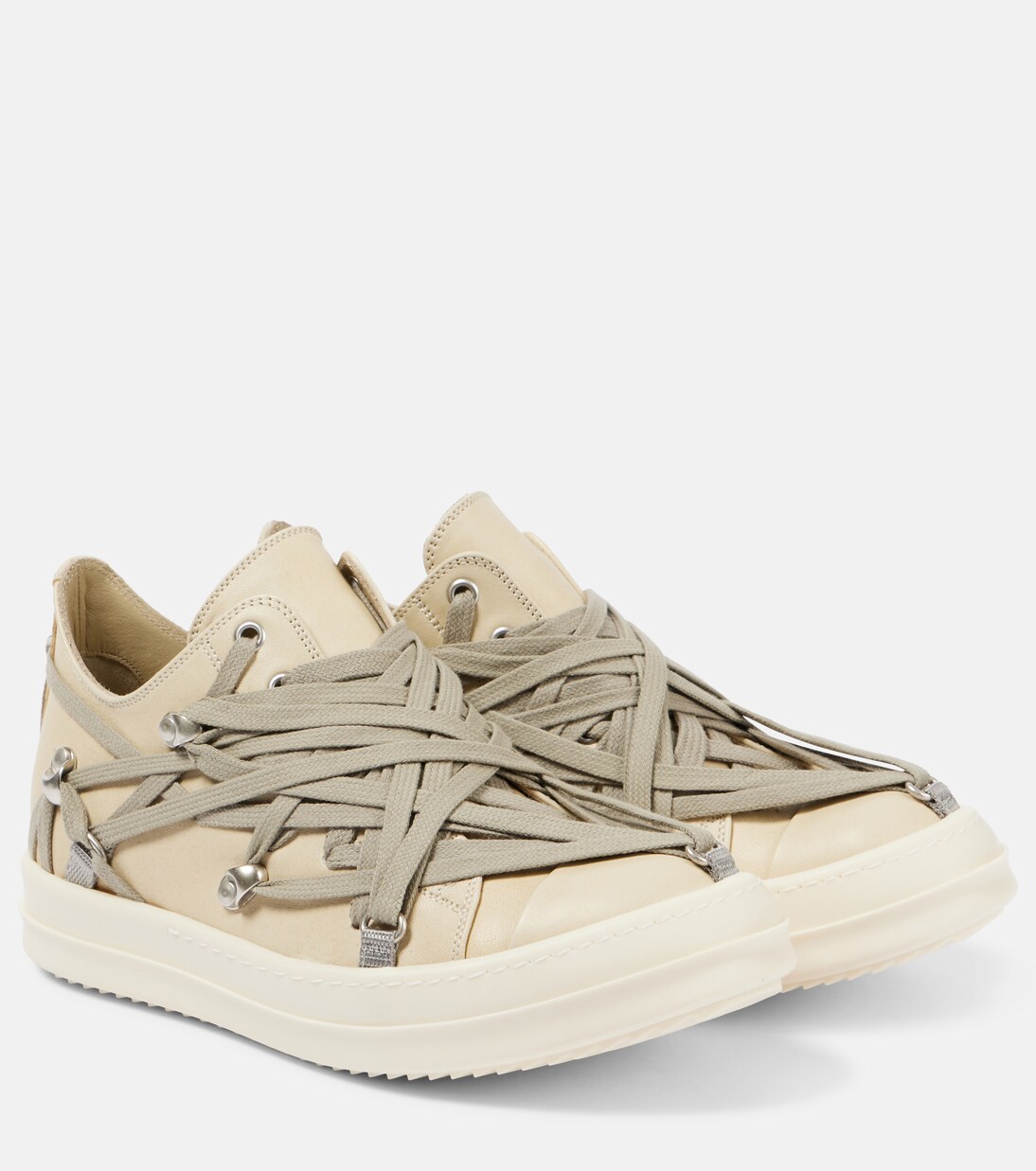 Sneakers Hollywood Megalace aus Veloursleder | Rick Owens