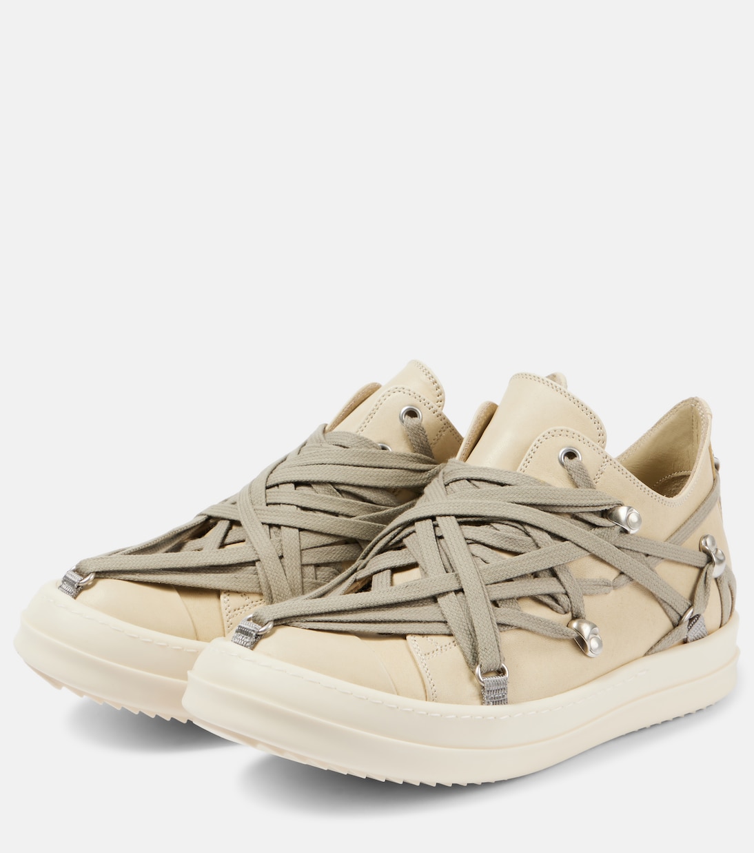 Sneakers Hollywood Megalace aus Veloursleder | Rick Owens