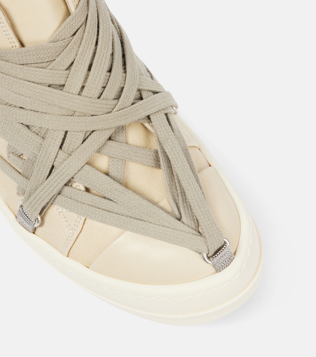 Sneakers Hollywood Megalace aus Veloursleder | Rick Owens
