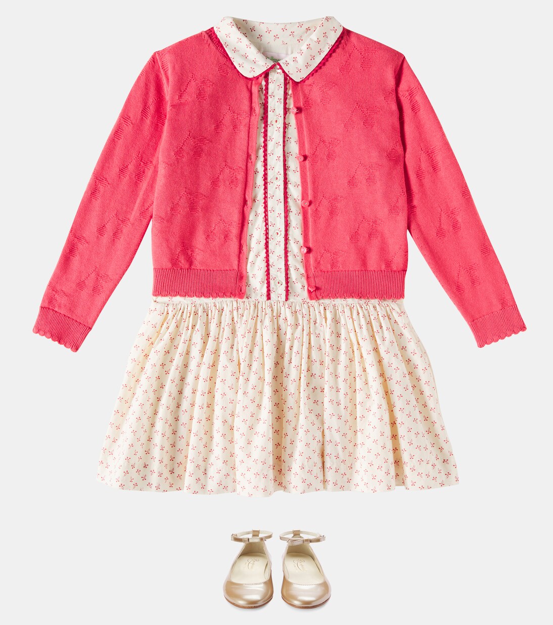 Bedrucktes Kleid Erinna aus Baumwolle | Bonpoint