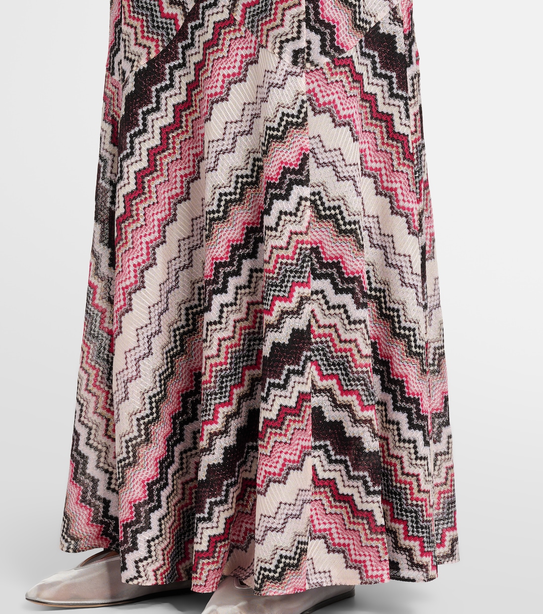 Knitted lamé maxi skirt | Missoni