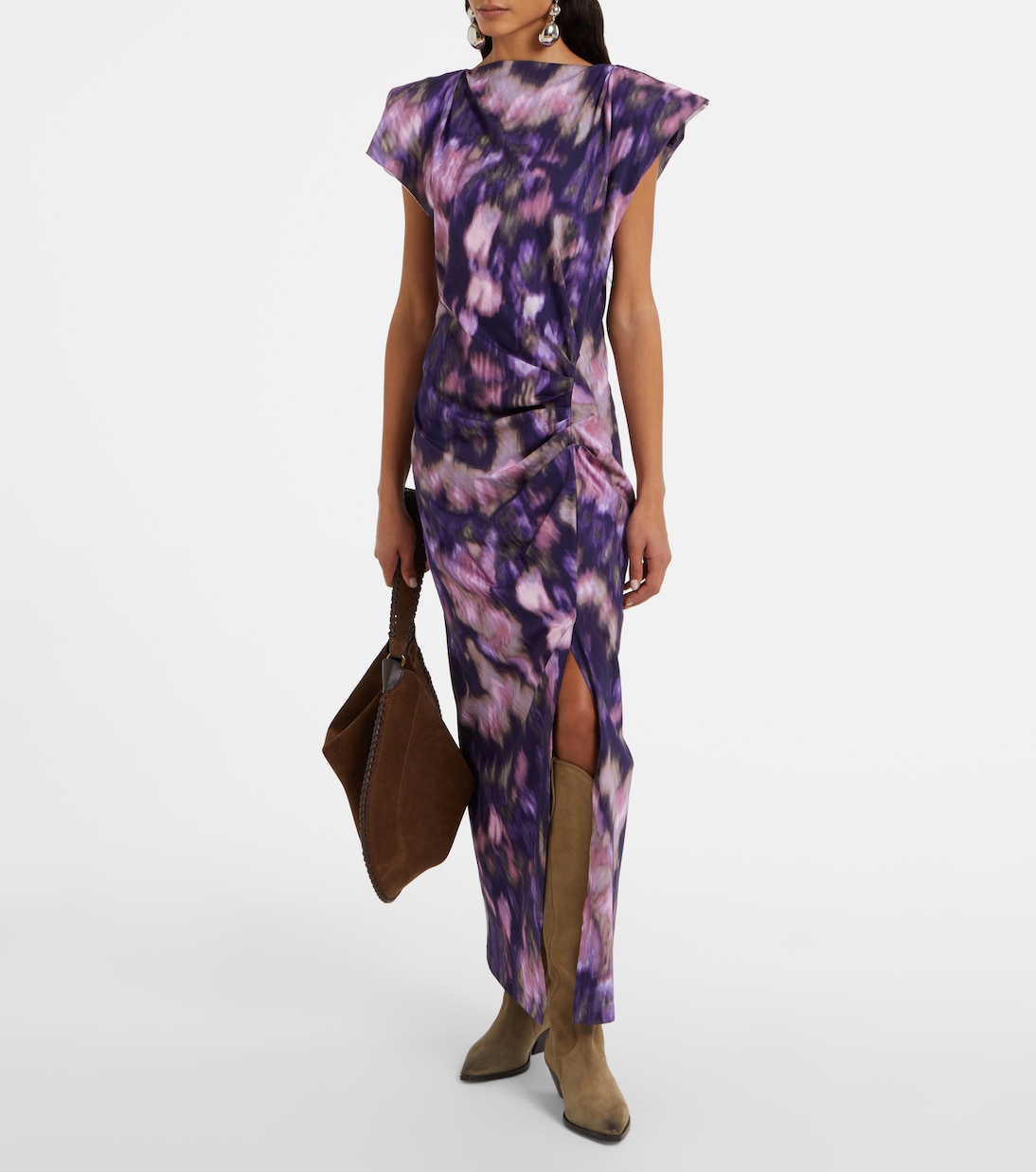 Robe longue Nadela imprimée en coton | Marant Etoile