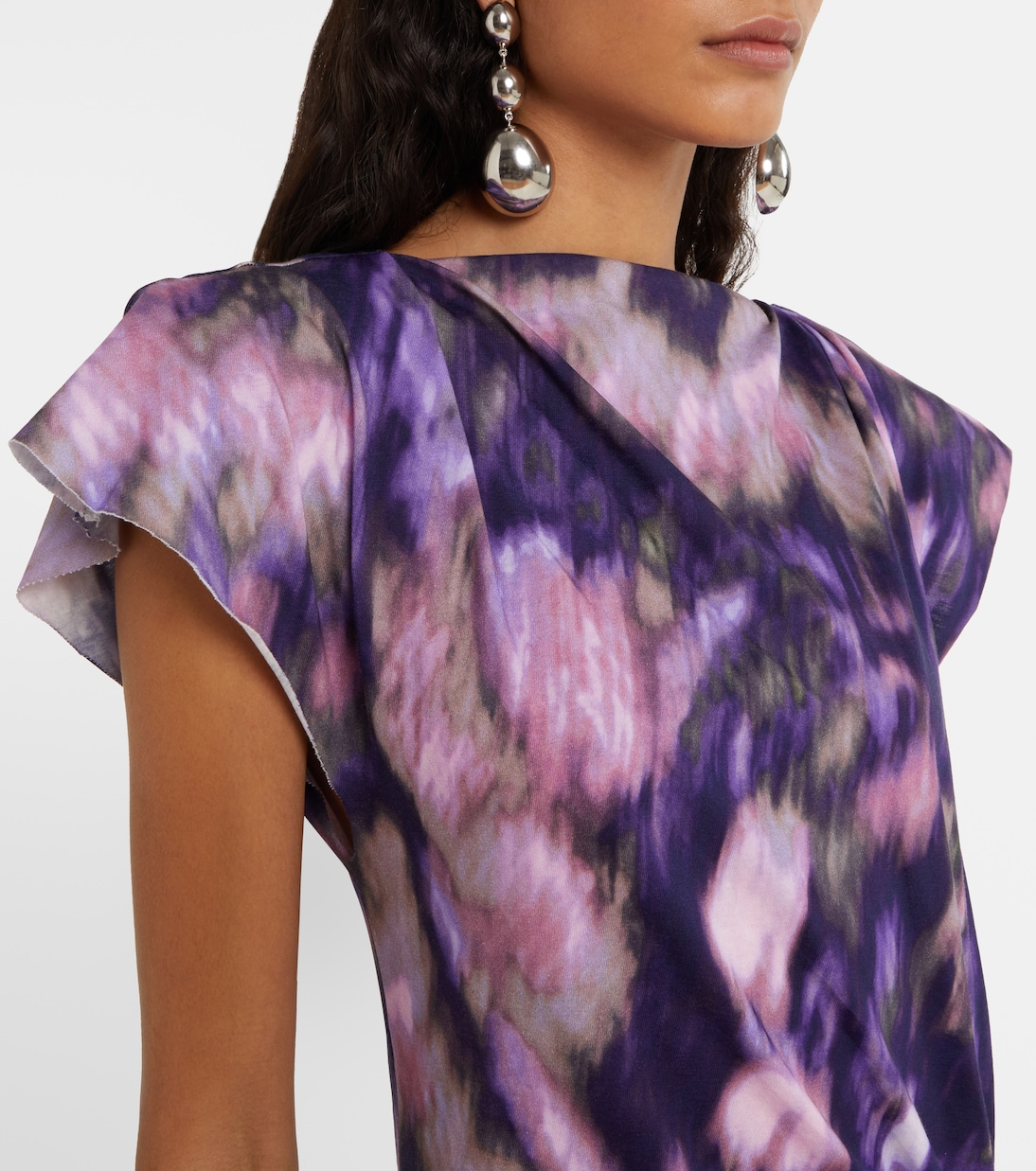 Robe longue Nadela imprimée en coton | Marant Etoile