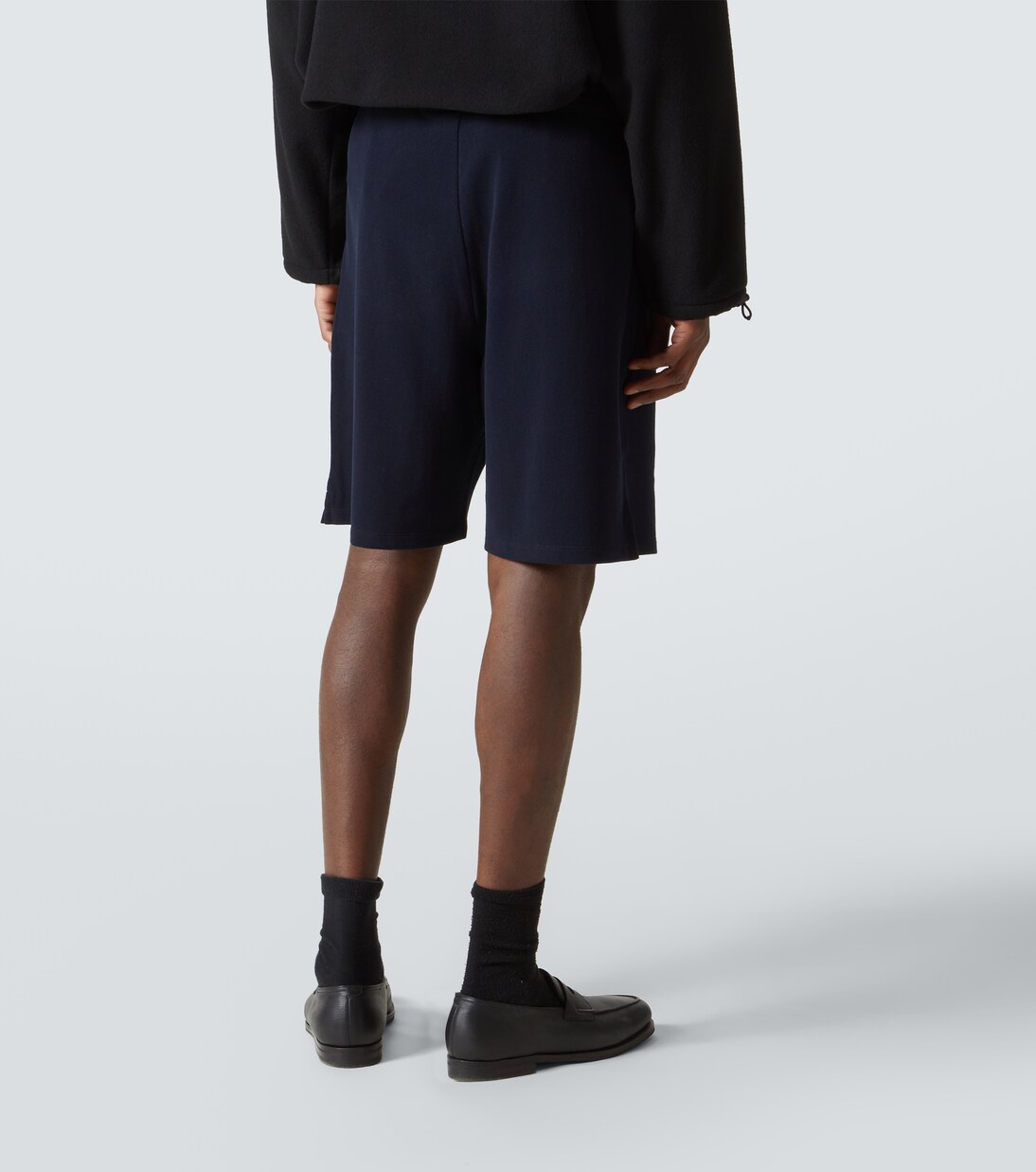 저지 코튼 버뮤다 쇼츠 | Miu Miu