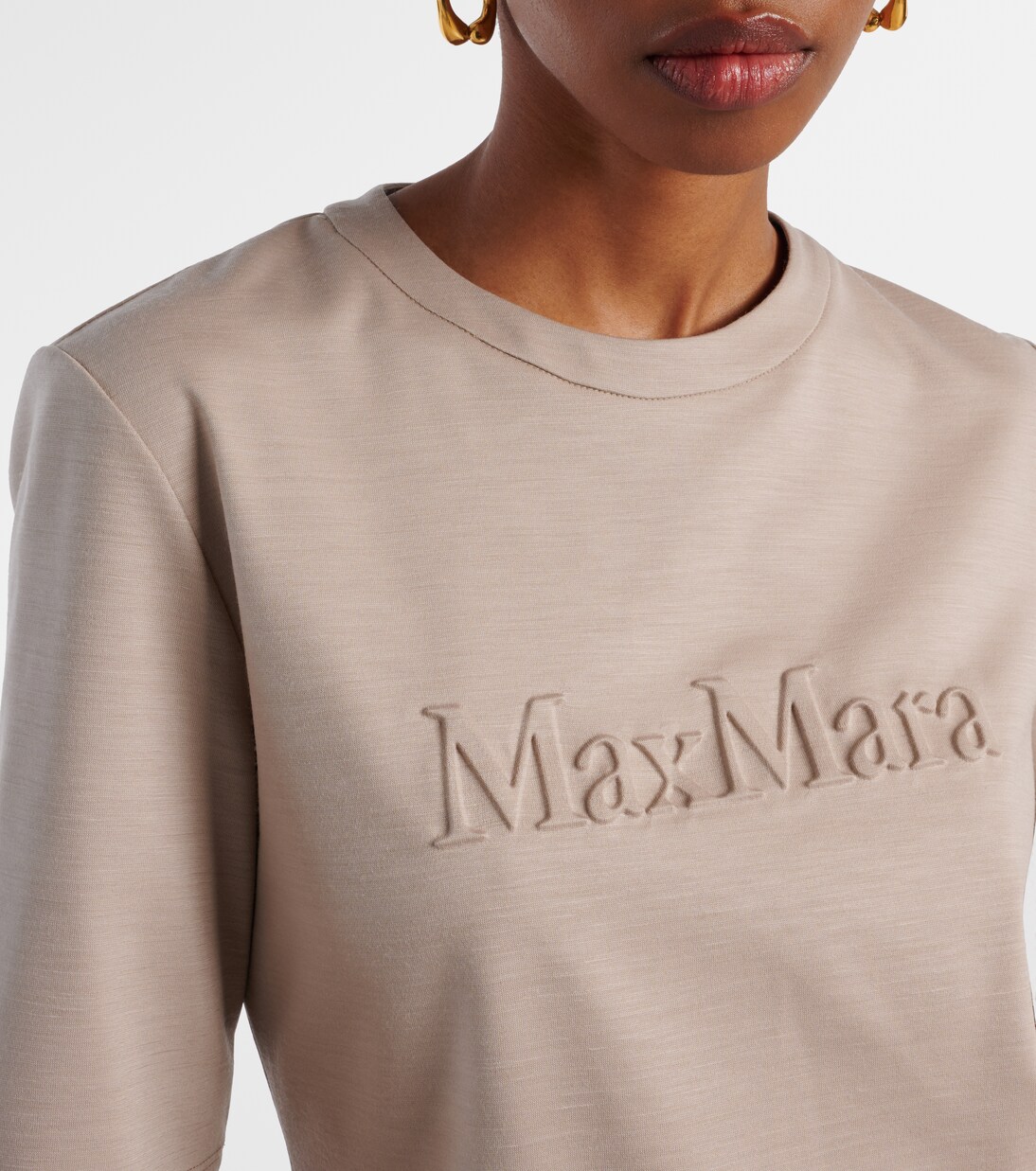 Besticktes T-Shirt Peter aus Wolle | Max Mara